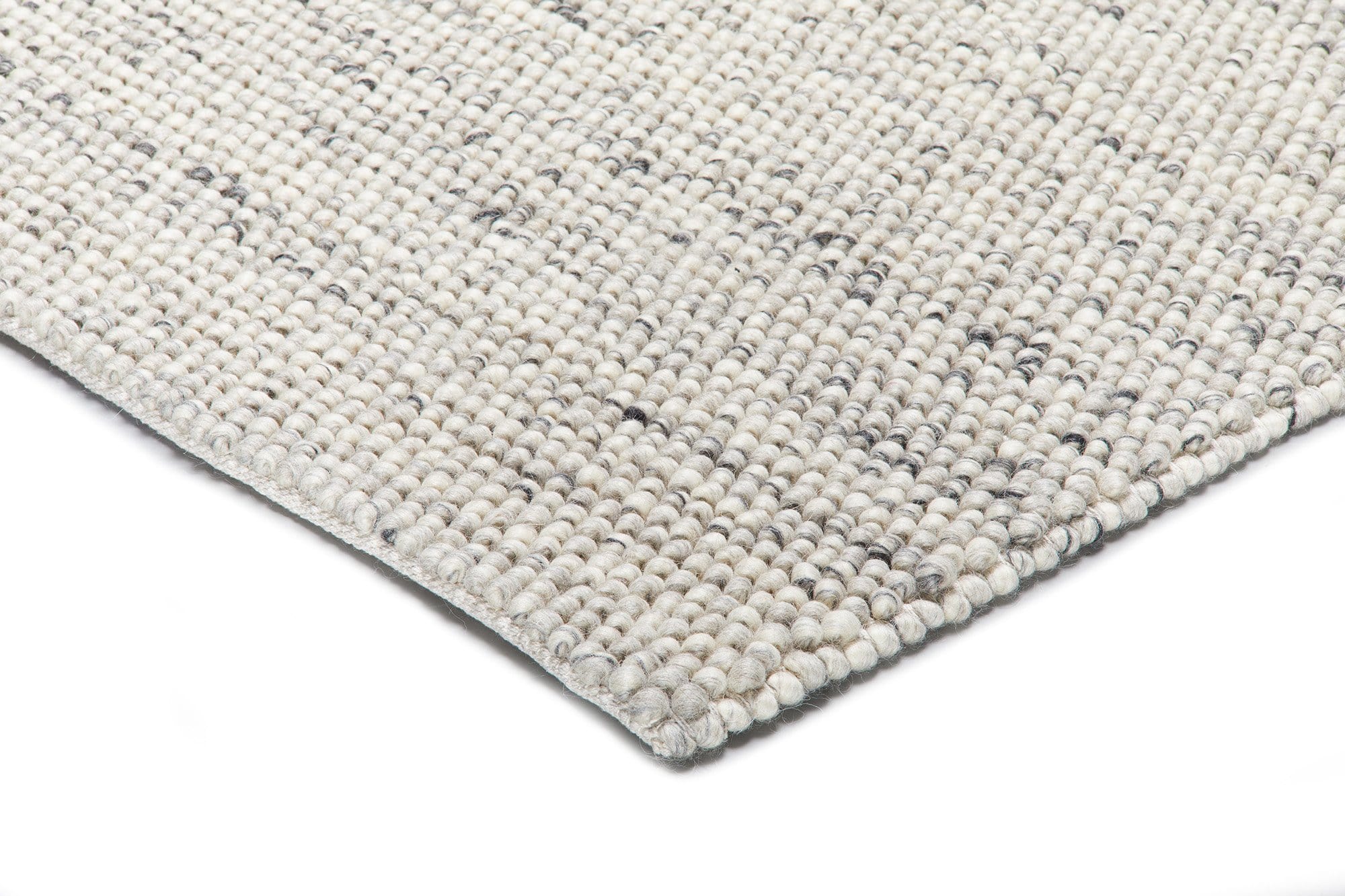 Azizah Marble Grey Looped Wool Rug - Image 7