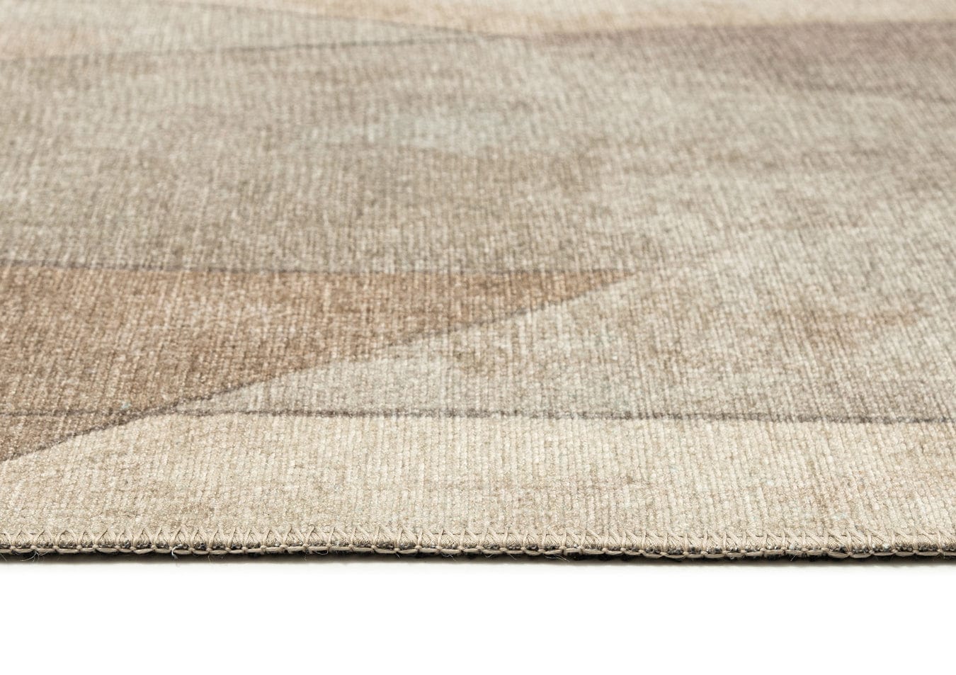 Azra Grey and Beige Abstract Washable Rug - Image 8