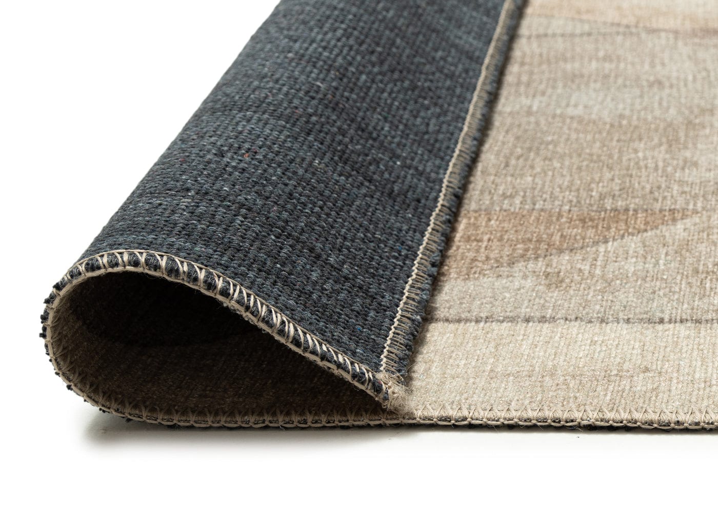 Azra Grey and Beige Abstract Washable Rug - Image 9