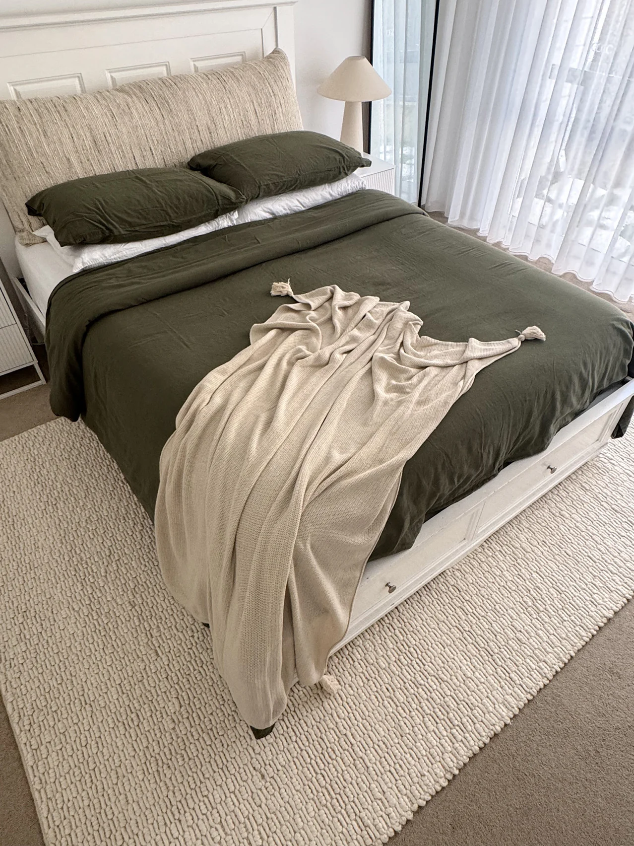 Bambi Ivory Chunky Wool Rug - Image 13