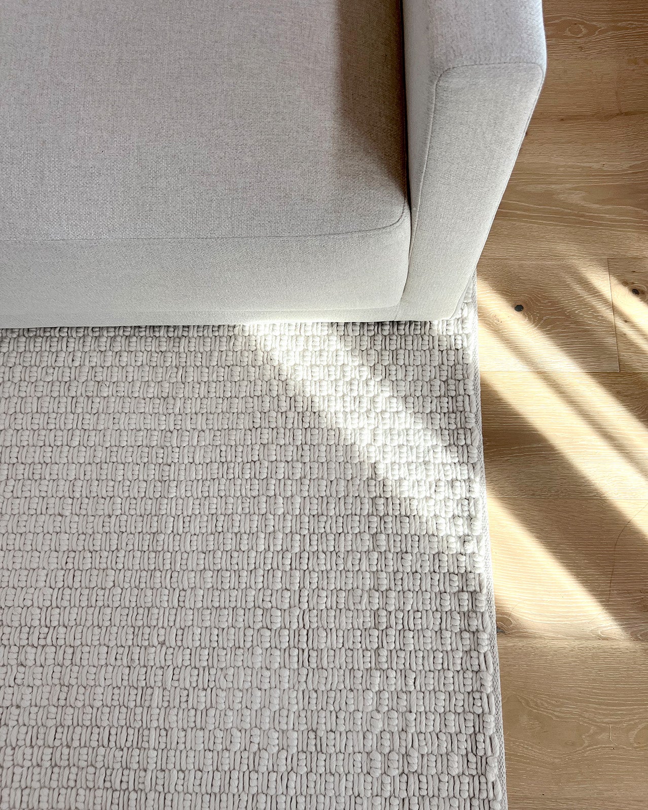 Bambi Ivory Chunky Wool Rug - Image 6