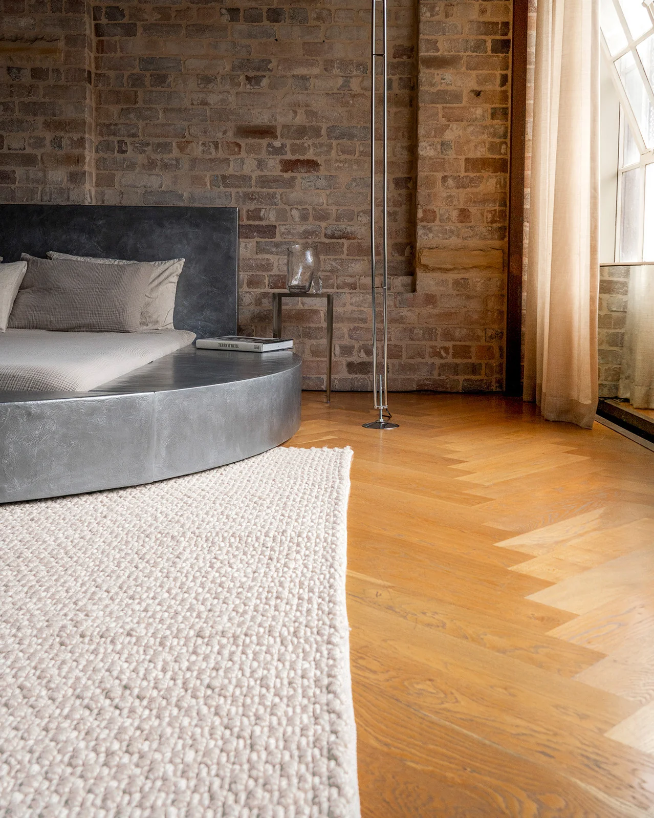 Bambi Ivory Chunky Wool Rug - Image 8