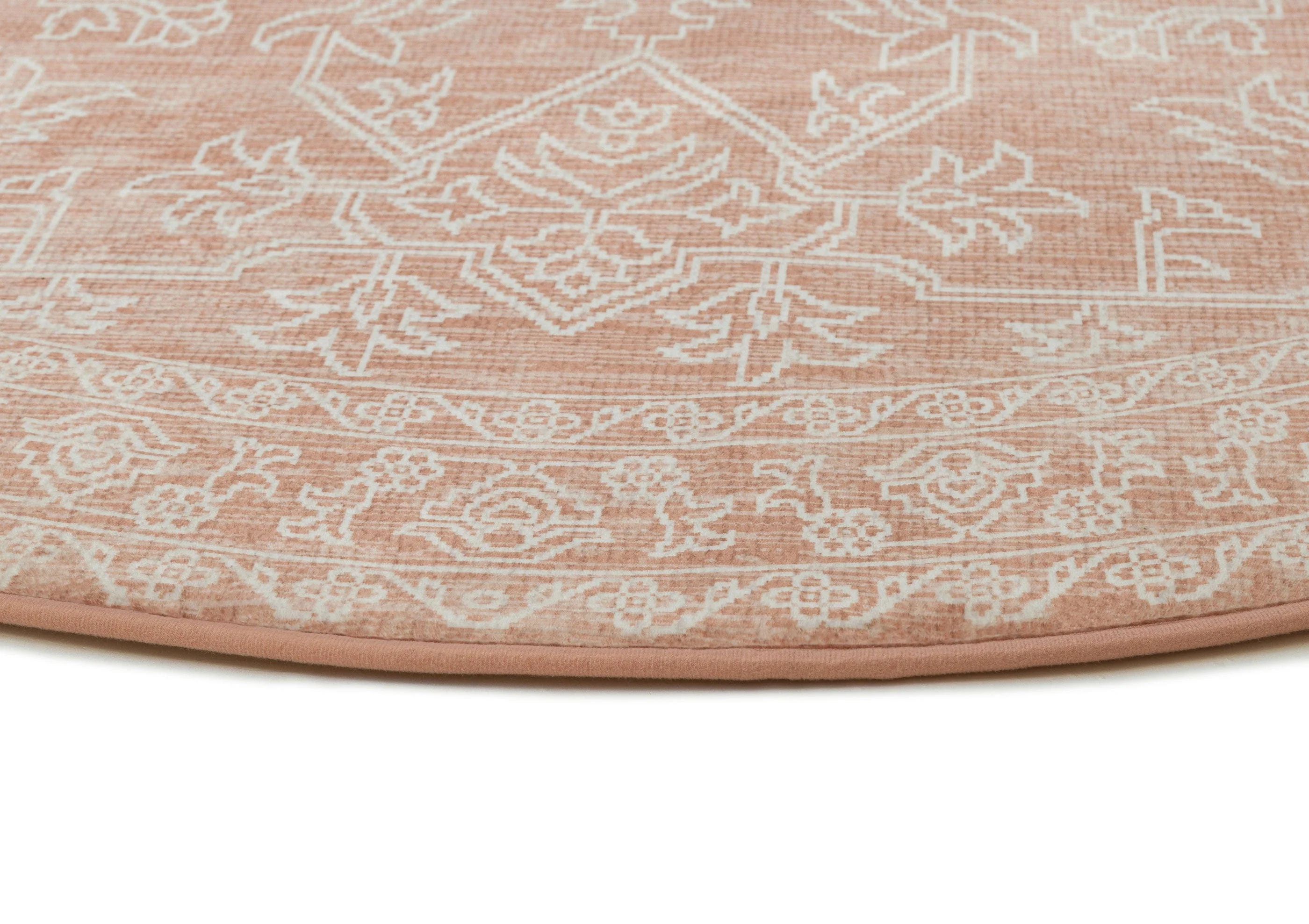 Bari Pink Plush Rollie Pollie Round Playmat - Image 4