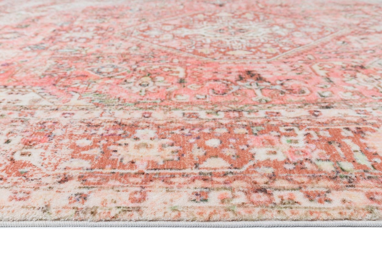 Beatrice Peach Transitional Washable Rug - Image 13