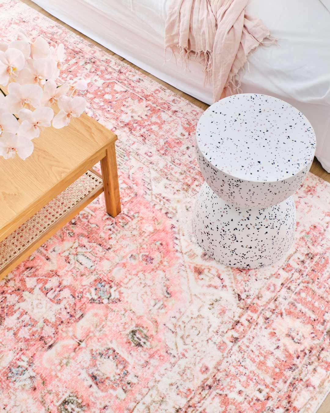 Beatrice Peach Transitional Washable Rug - Image 7