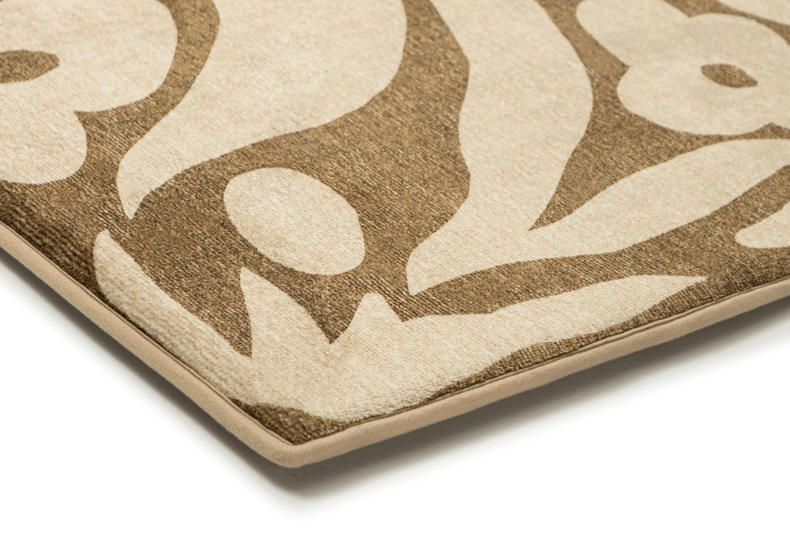 Bess Khaki and Brown Floral Rollie Pollie Playmat - Image 2
