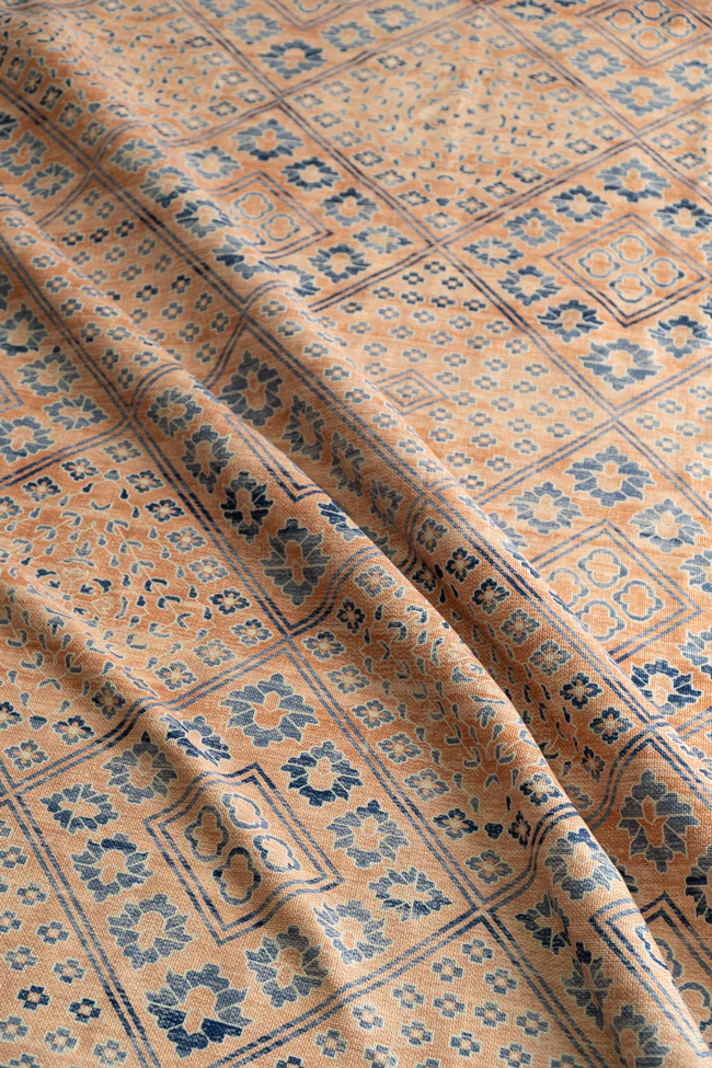 Bibi Blue and Orange Boho Picnic Rug - Image 9