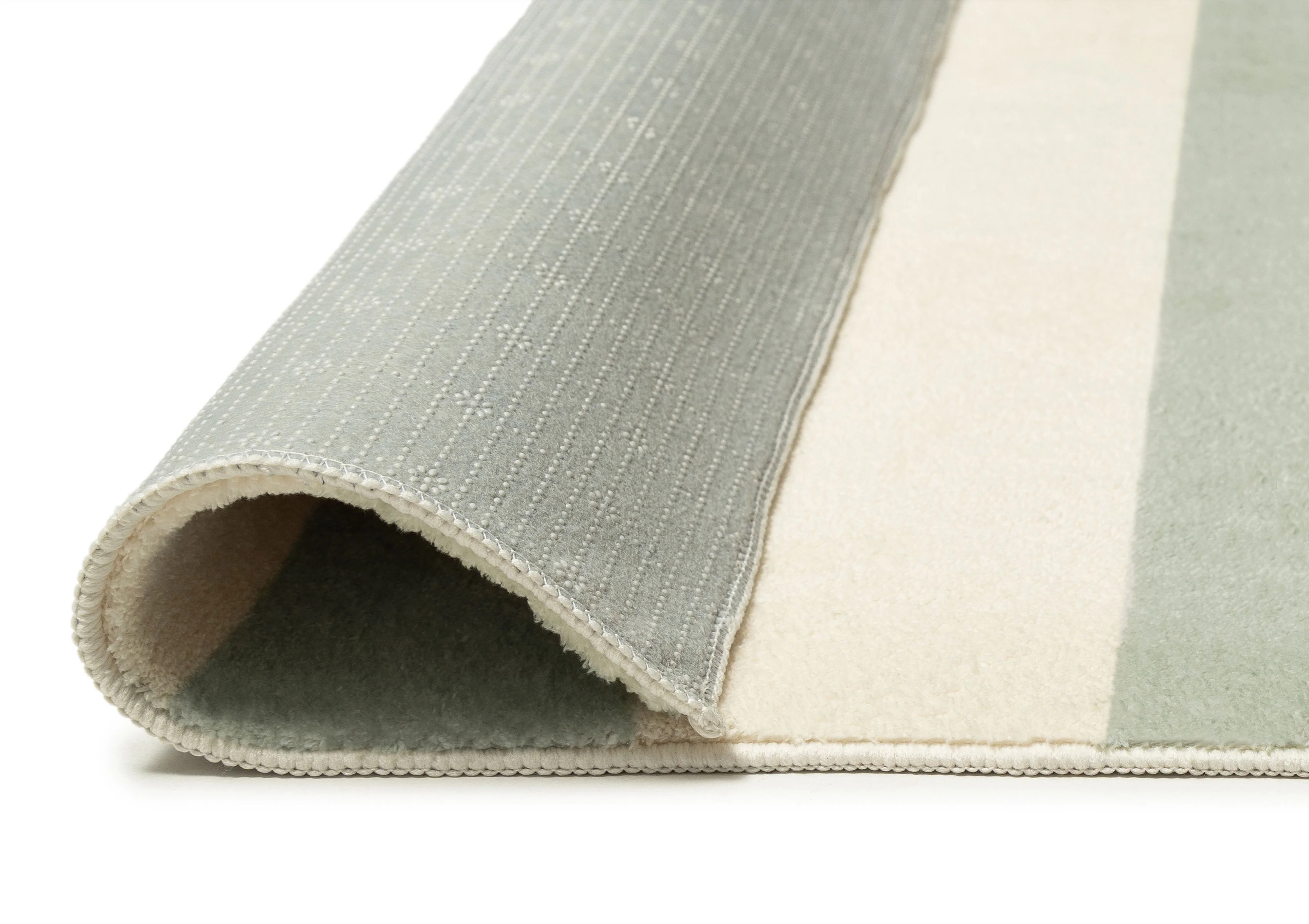 Blair Green Sage Stripe Washable Rug - Image 9