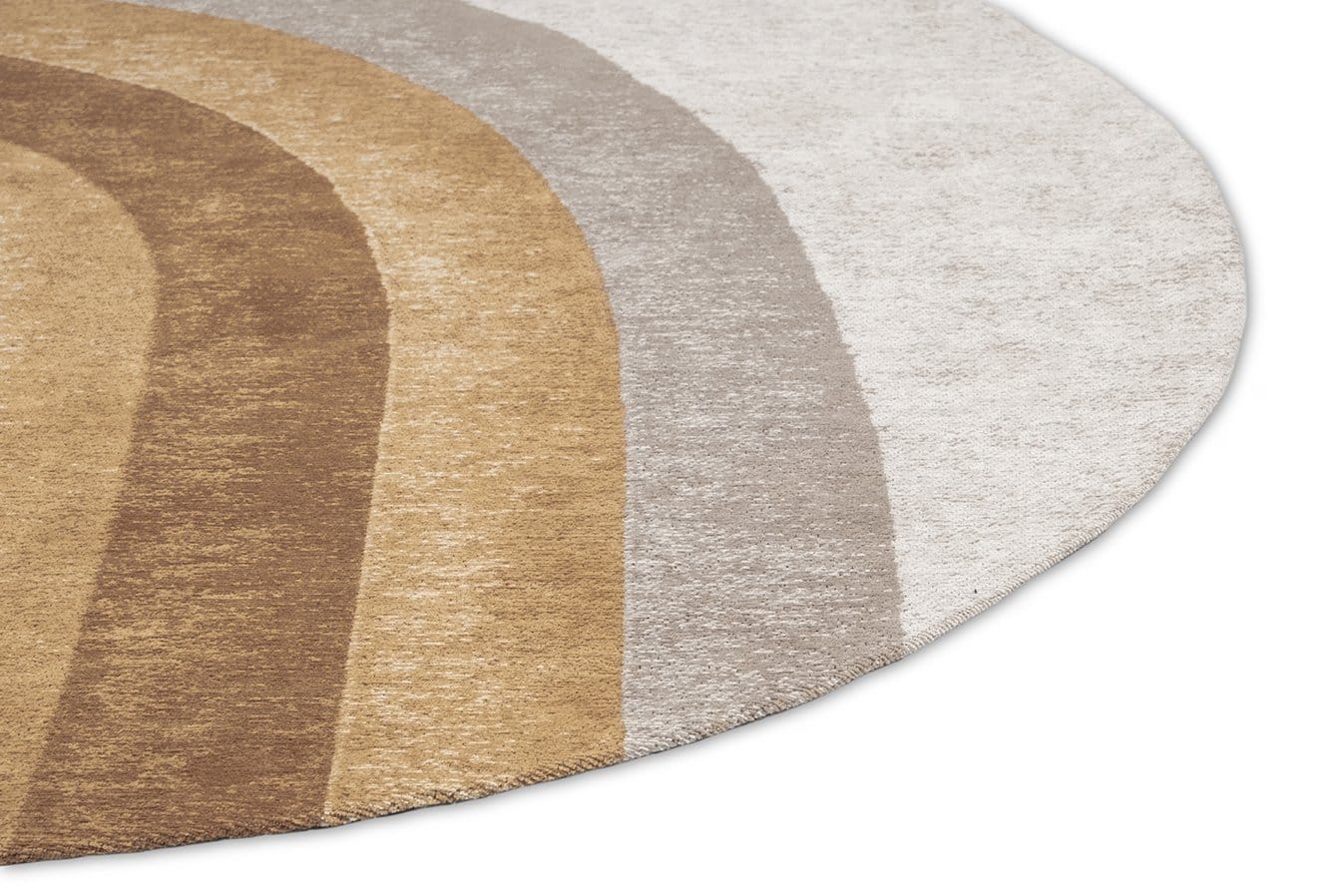 Blake Orange Rainbow Round Rug - Image 3