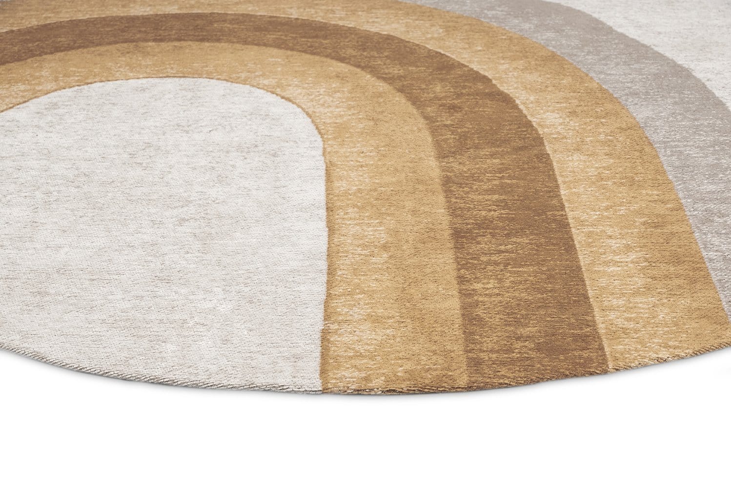 Blake Orange Rainbow Round Rug - Image 4