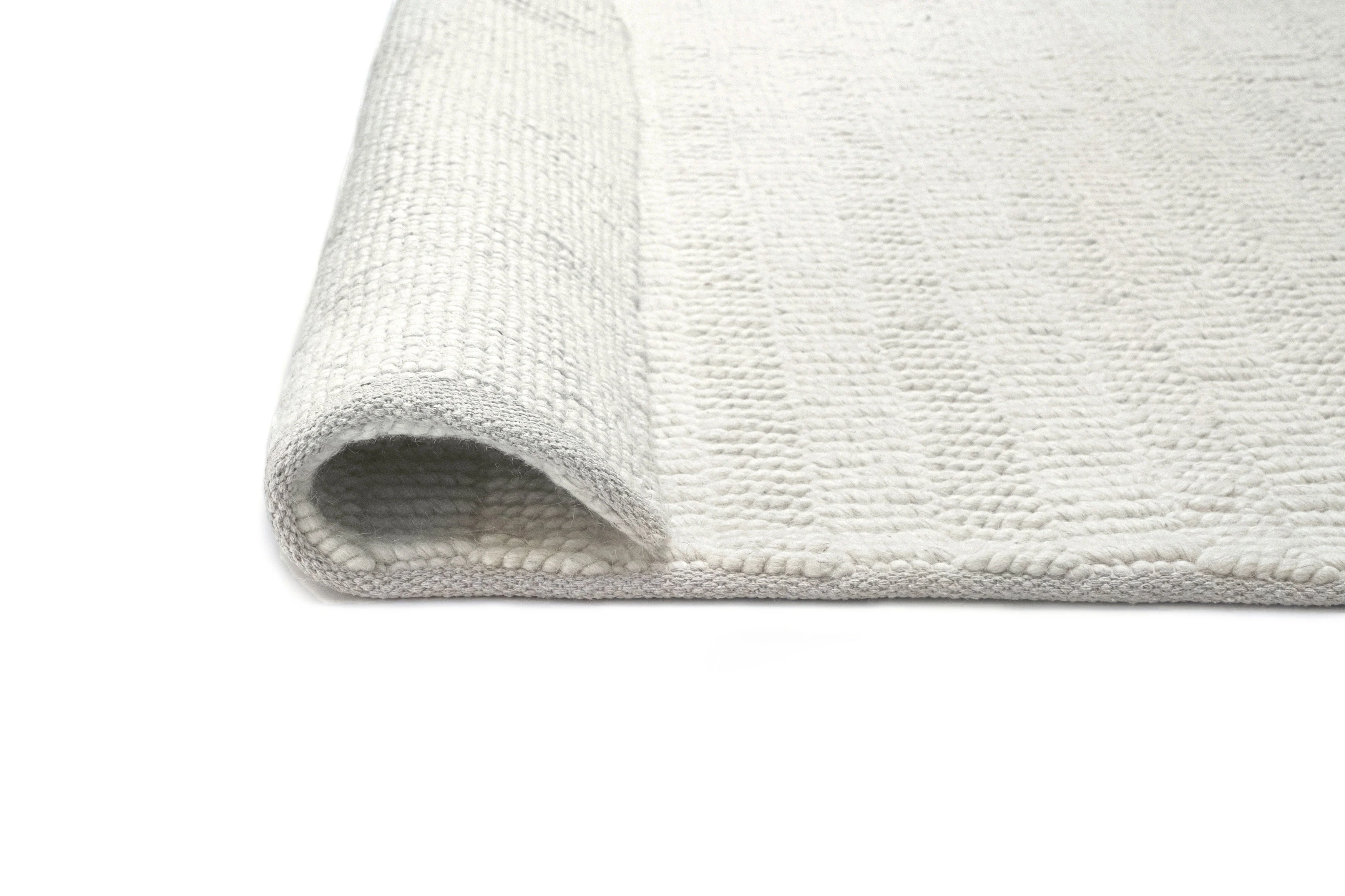 Blanca Ivory Textured Wool Rug - Image 13