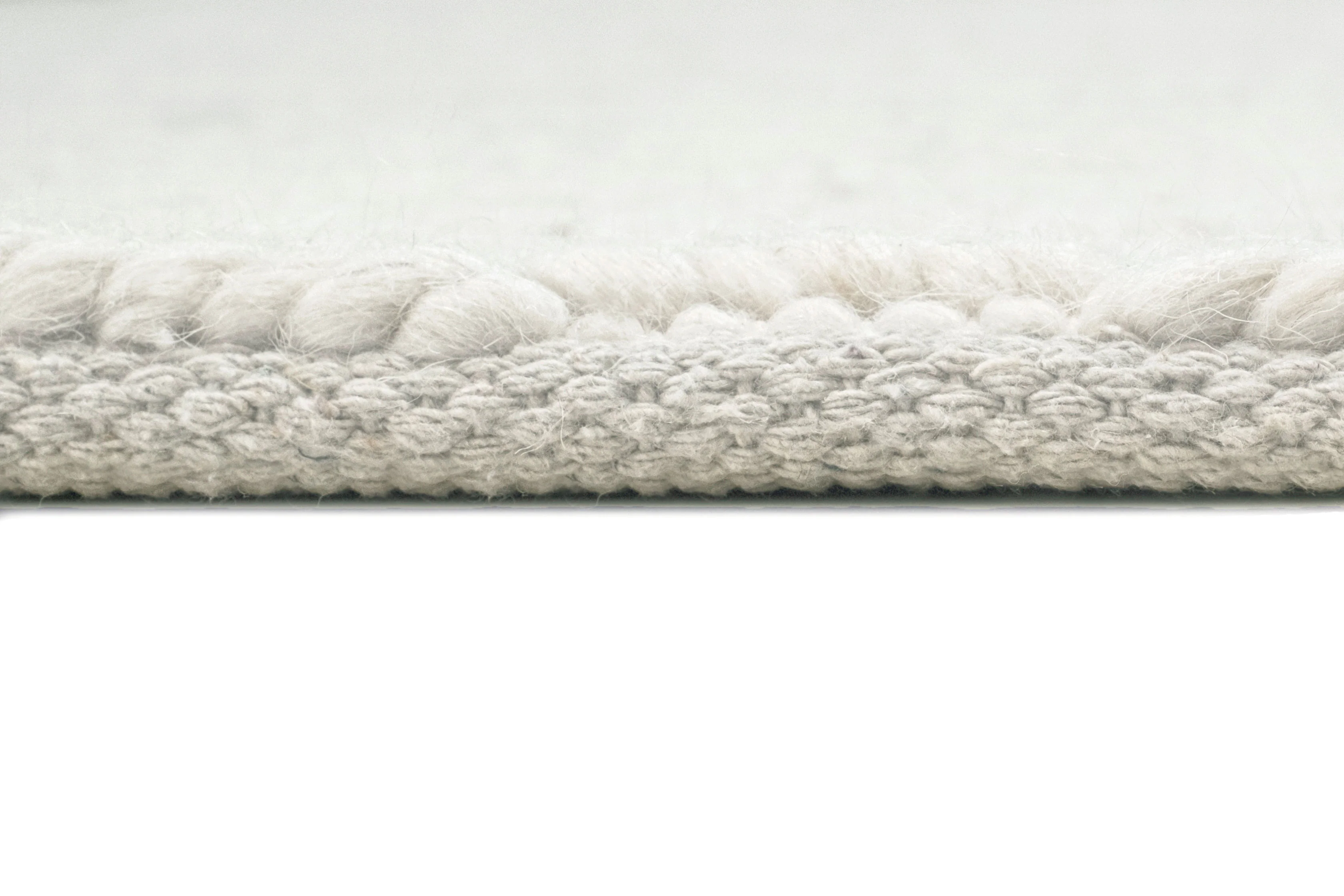 Blanca Ivory Textured Wool Rug - Image 15
