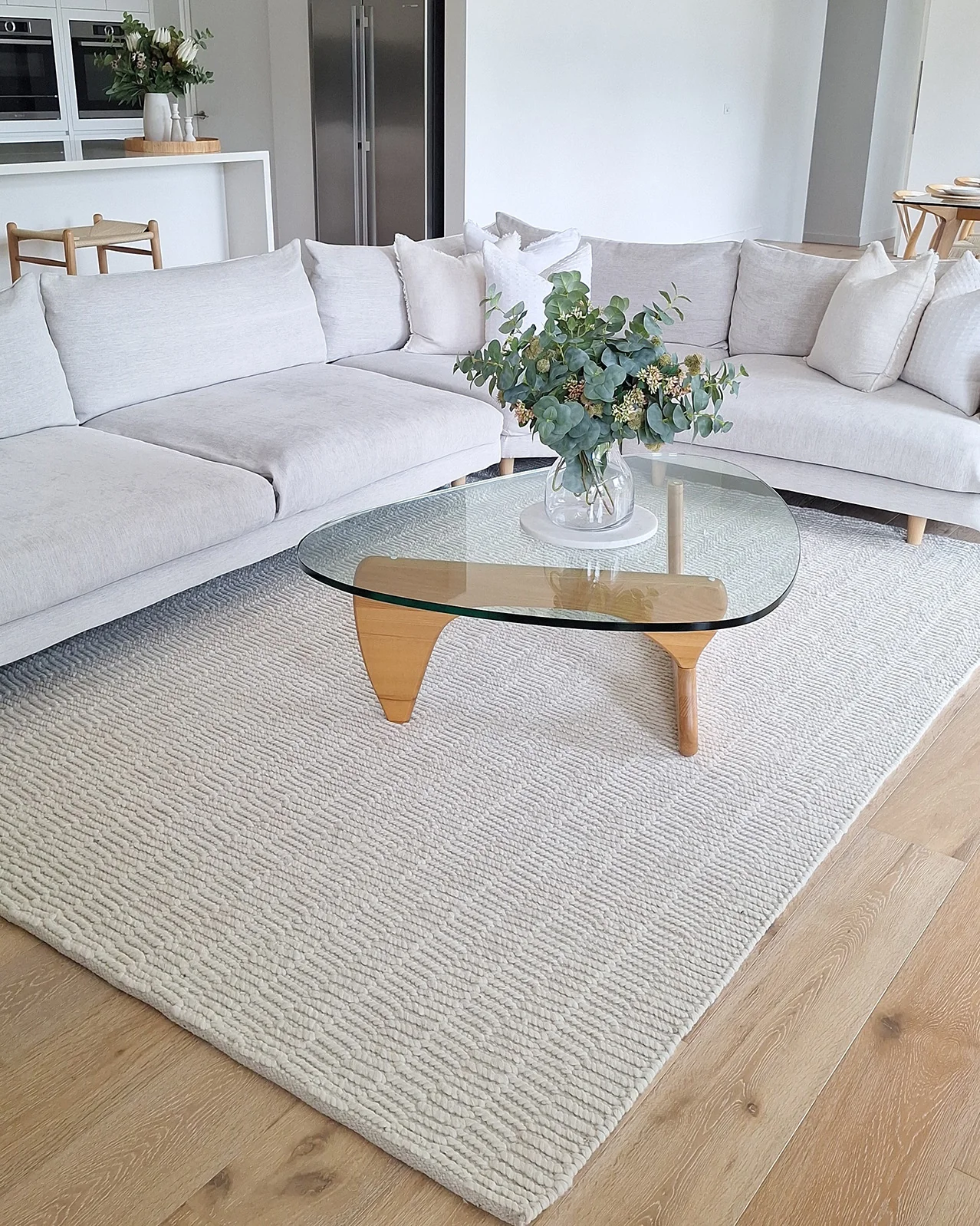 Blanca Ivory Textured Wool Rug - Image 5