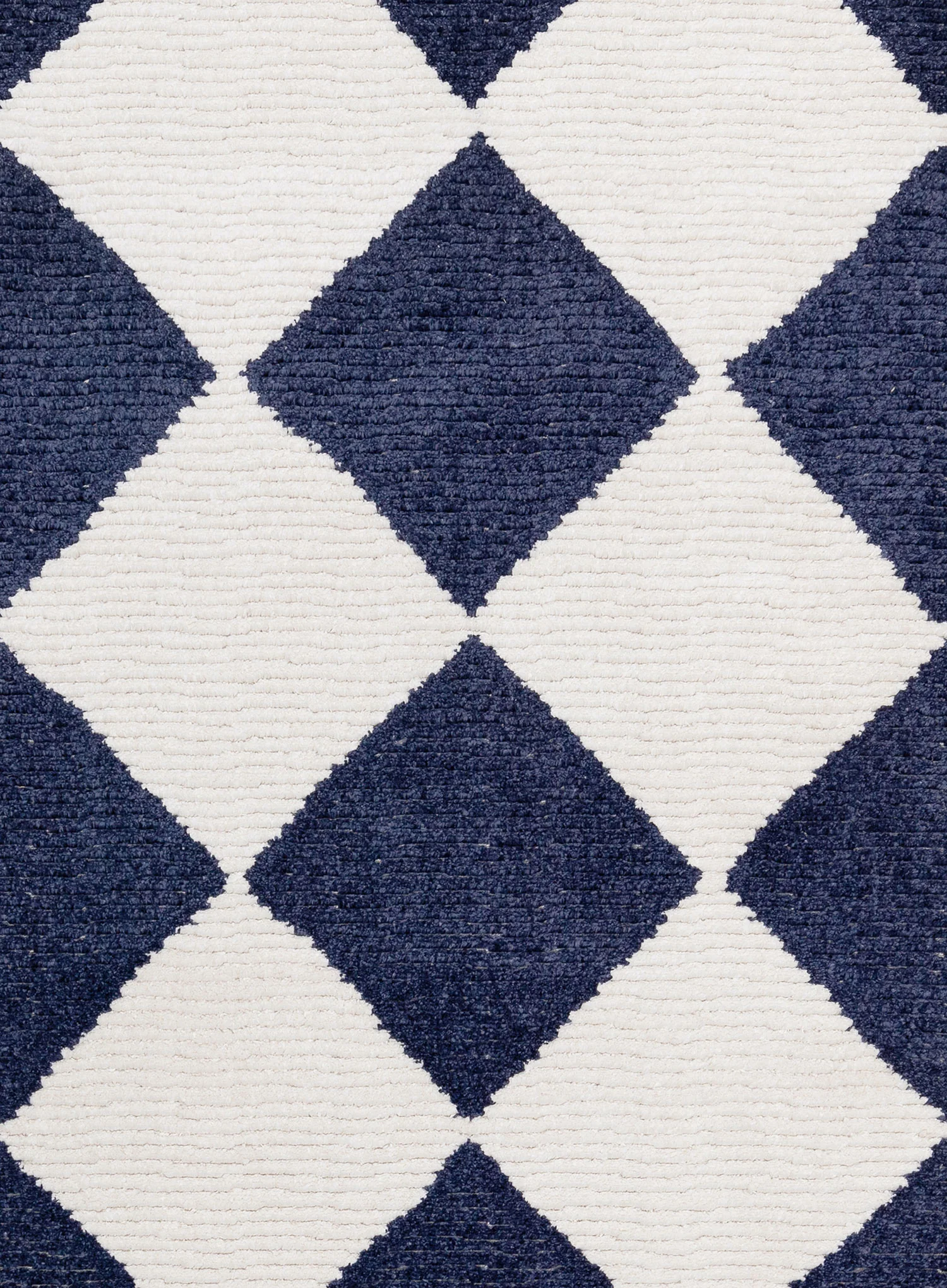 Blythe Ivory and Blue Checkered Rug - Image 12