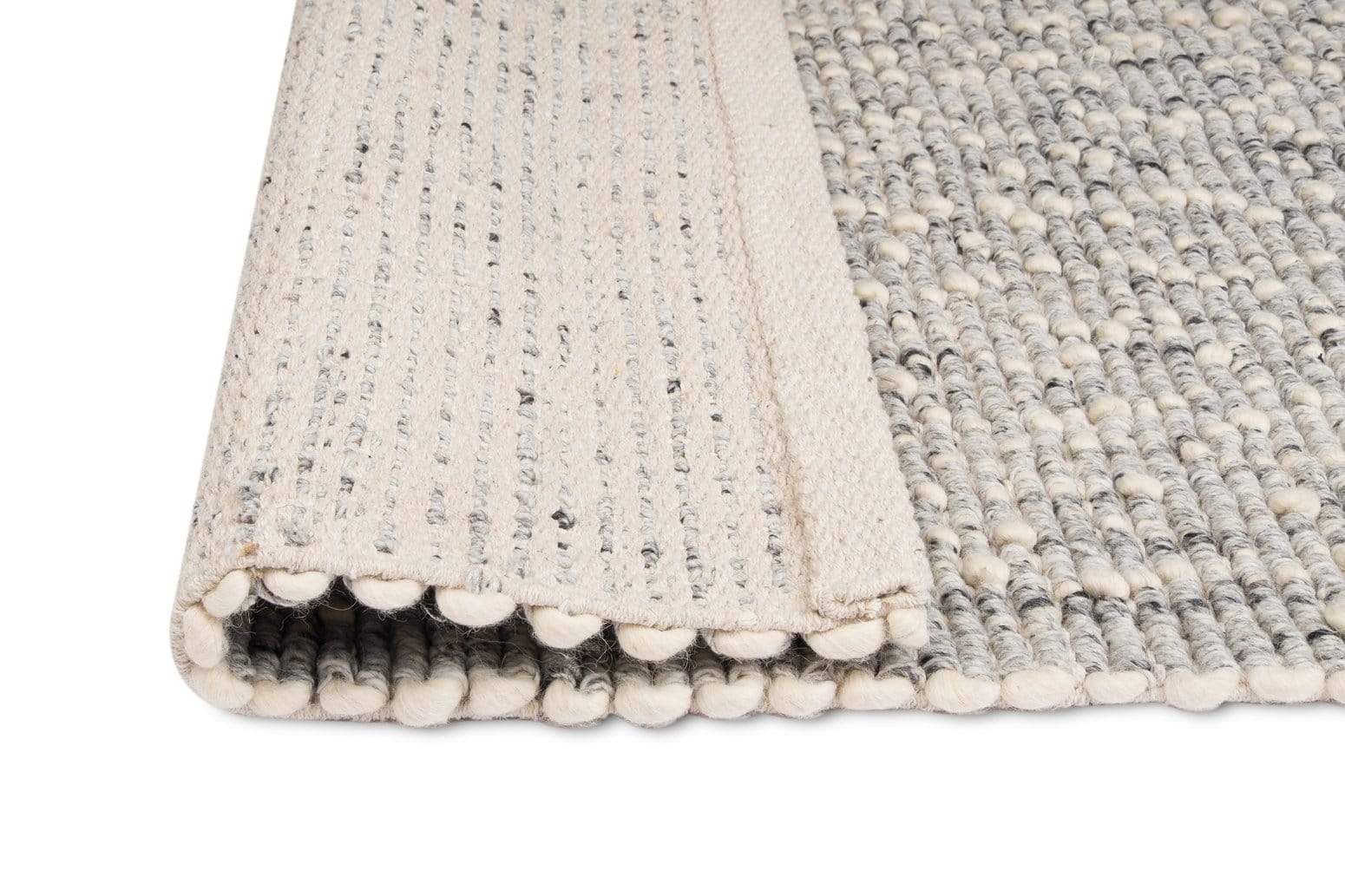 Bree Ivory and Grey Marble Wool Rug - Image 11