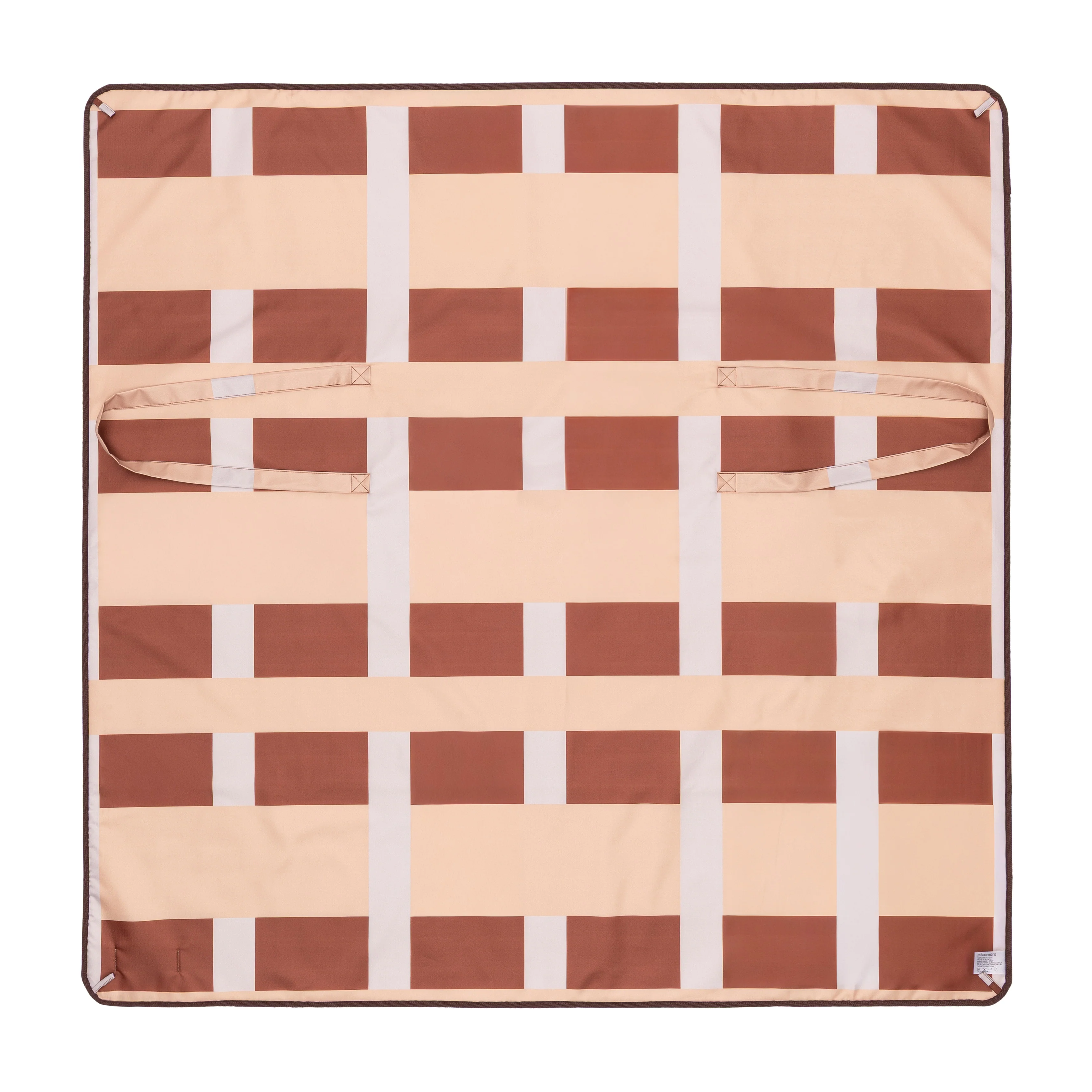 Brisa Tan Milk and Umber Beach Mat - Image 7