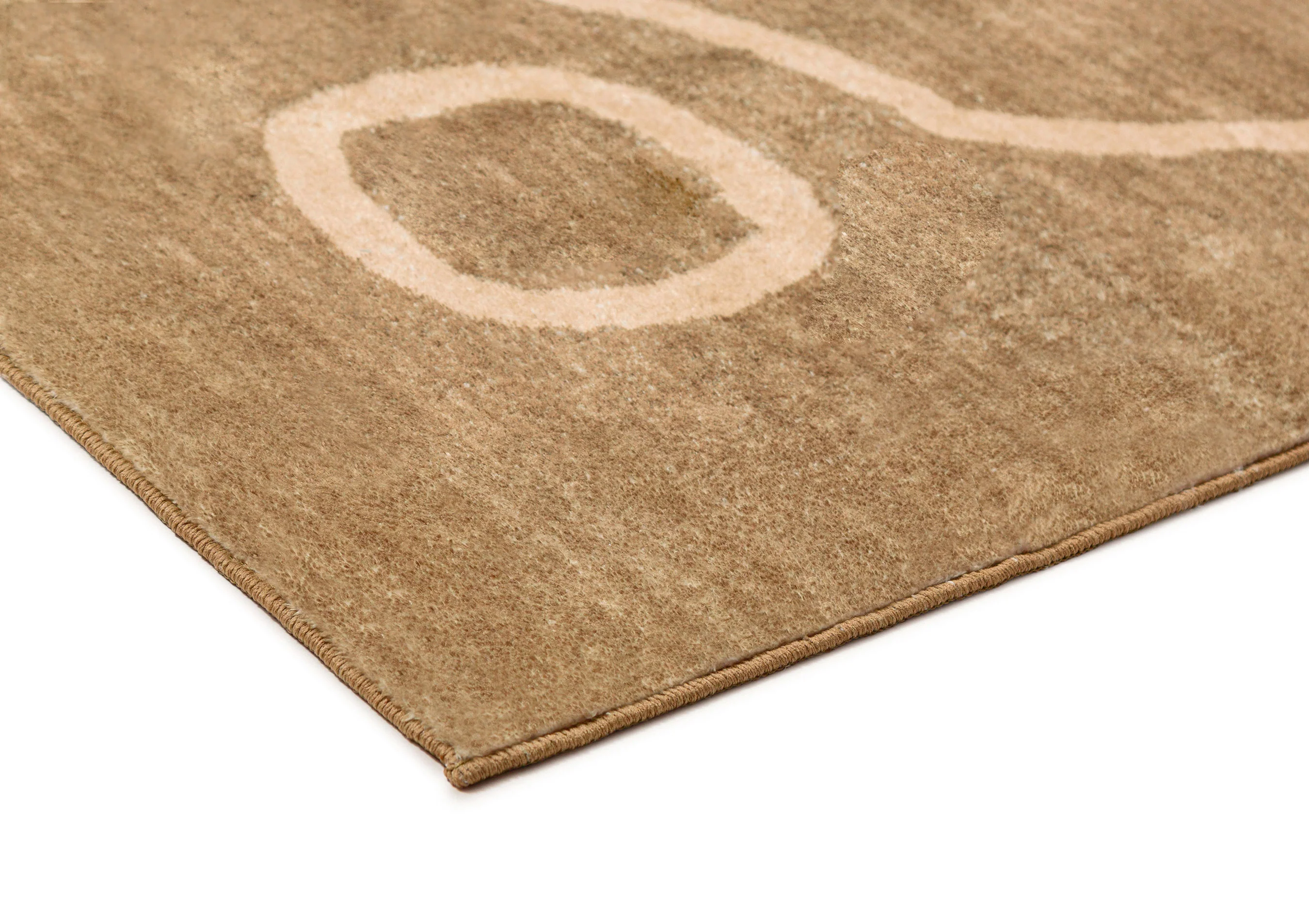 Bruna Brown Hand Drawn Washable Rug - Image 6