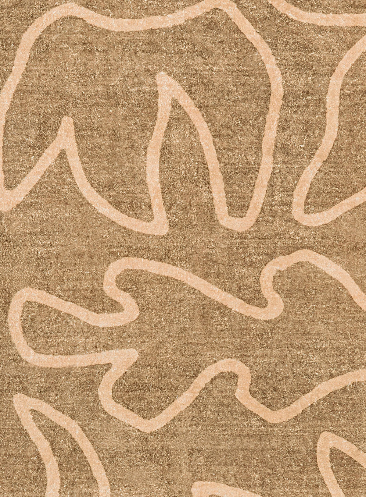 Bruna Brown Hand Drawn Washable Rug - Image 9