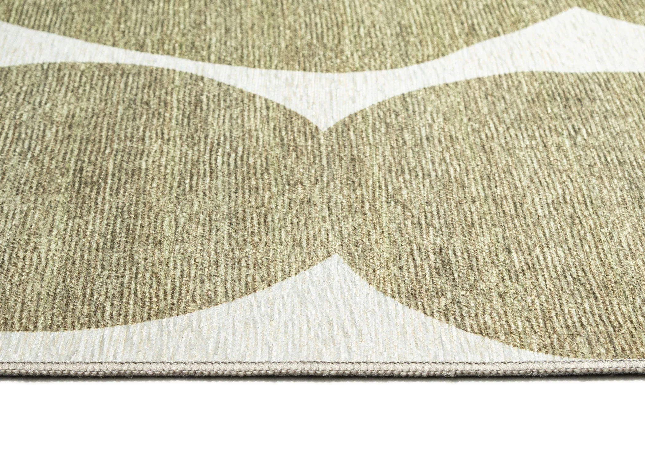 Brynne Green Ivory Indoor Outdoor Washable Rug - Image 7