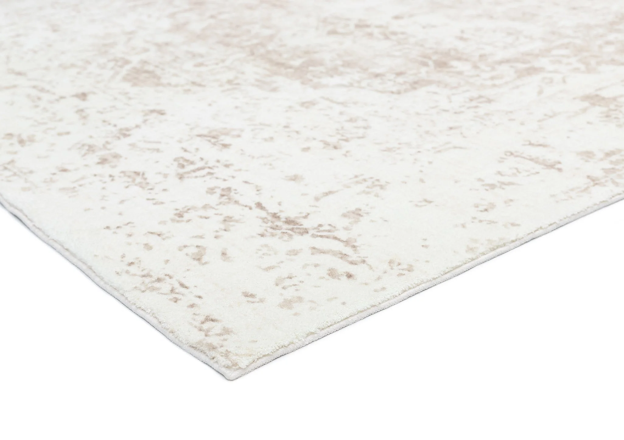 Cabanela Cream and Beige Distressed Washable Rug - Image 16