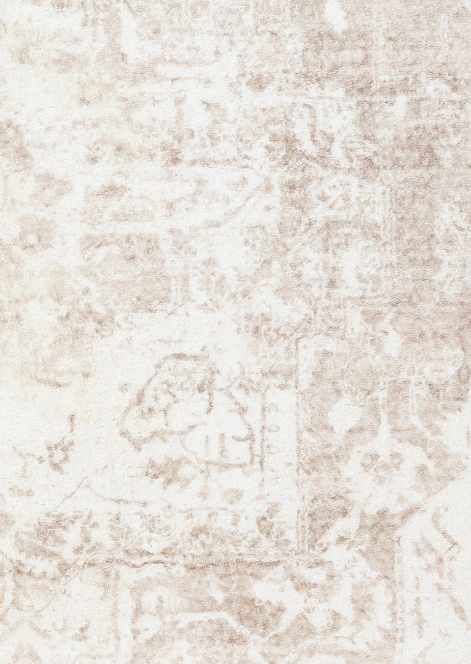 Cabanela Cream and Beige Distressed Washable Rug - Image 19