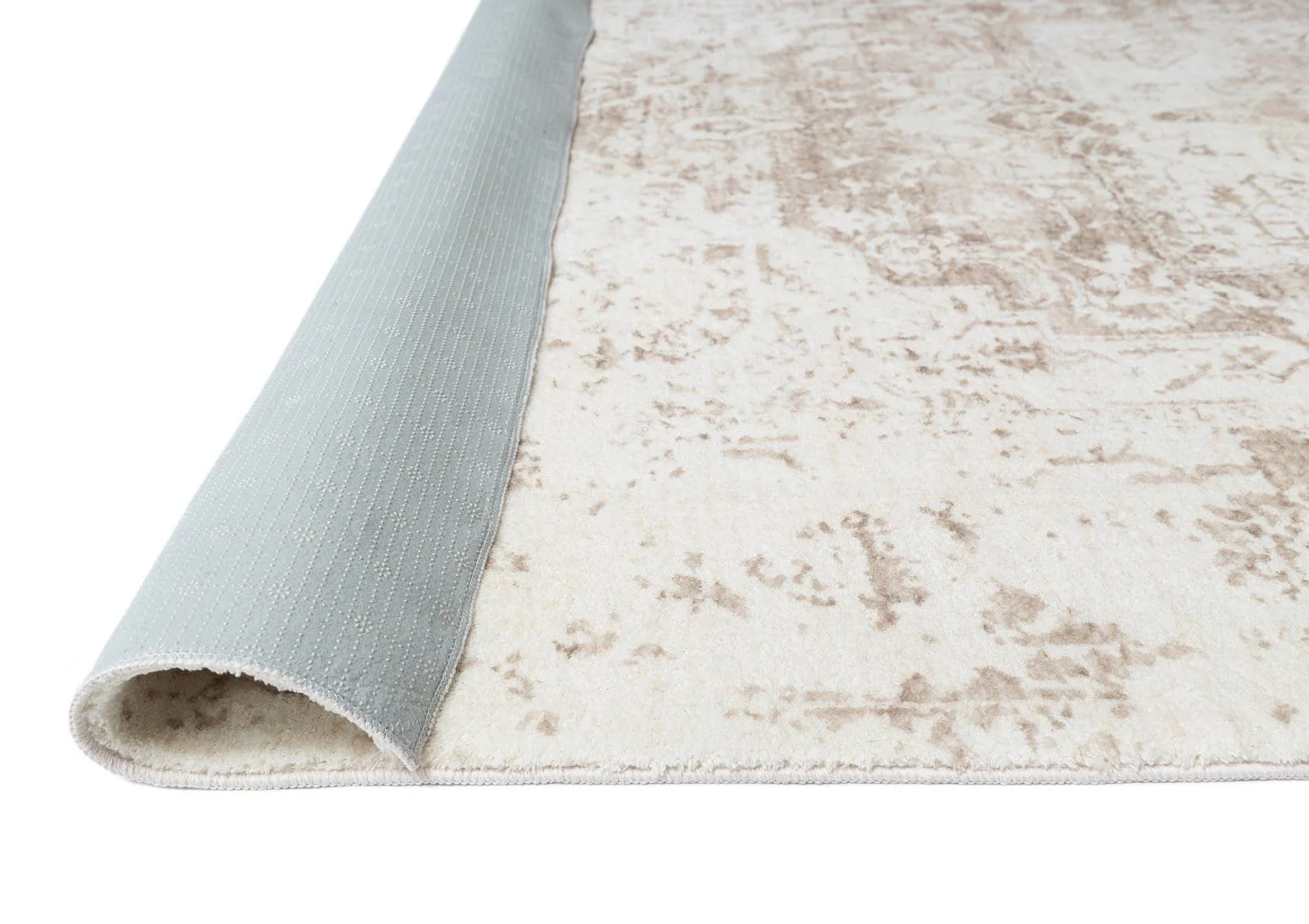 Cabanela Cream and Beige Distressed Washable Runner Rug - Image 9