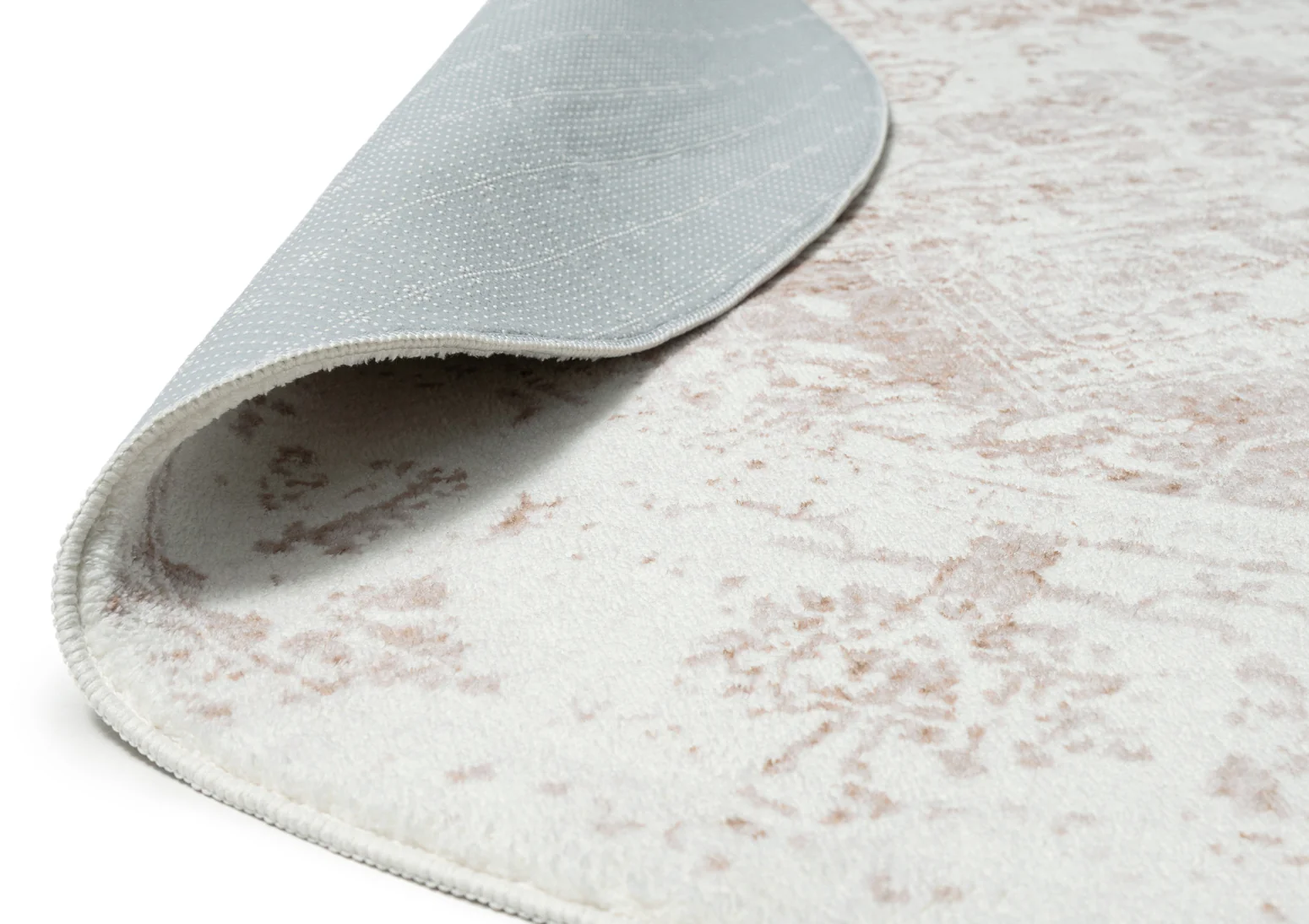 Cabanela Cream and Beige Washable Round Rug - Image 8