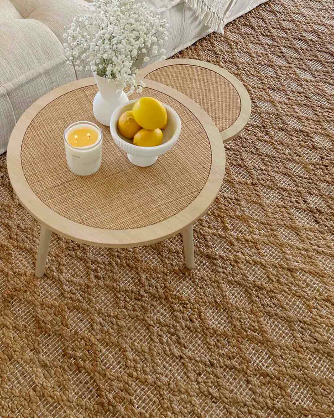 Callie Tribal Natural Diamond Jute Rug - Image 2