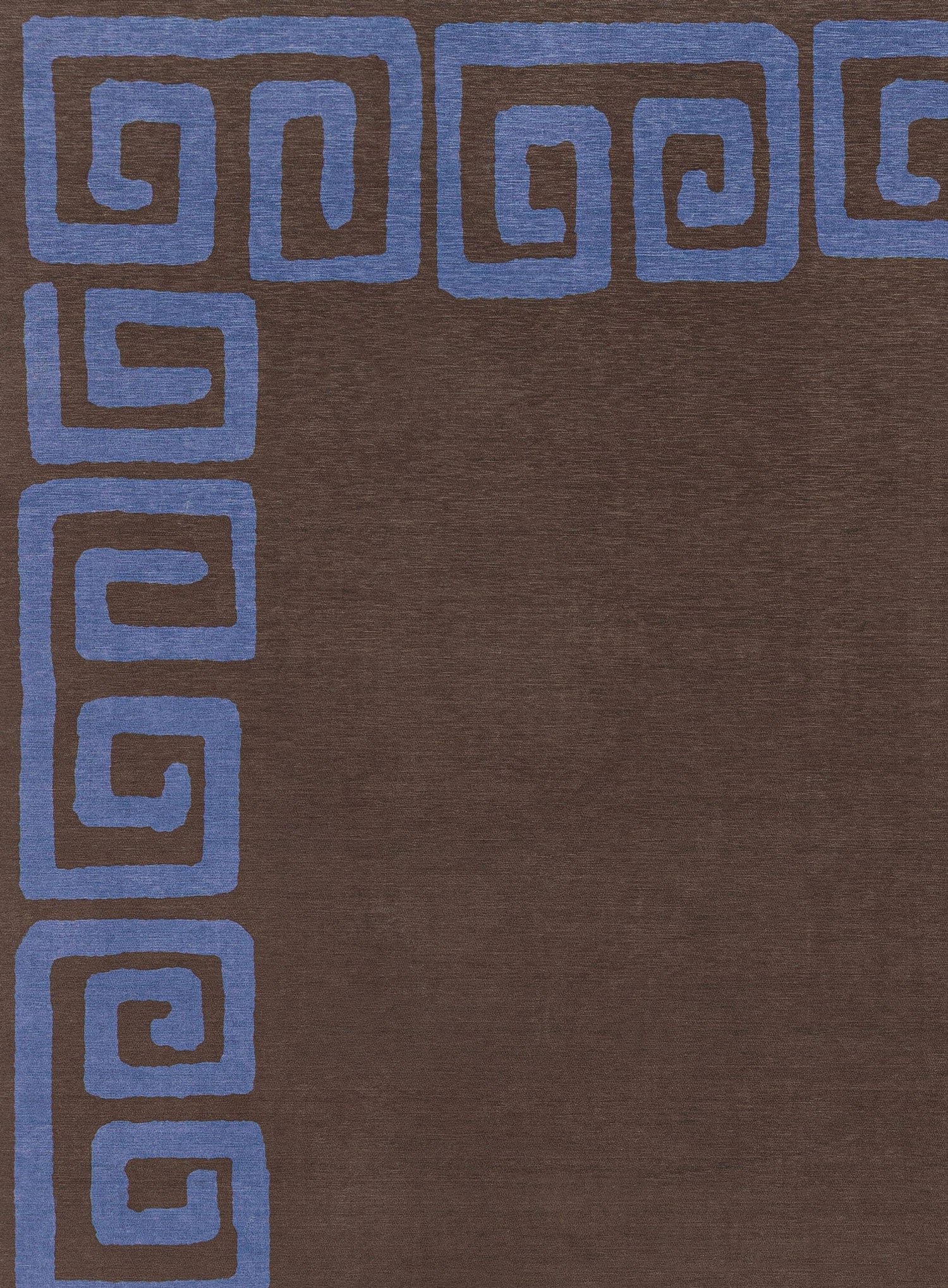 Callista Deep Chocolate and Vivid Blue Geometric Indoor Outdoor Rug - Image 9