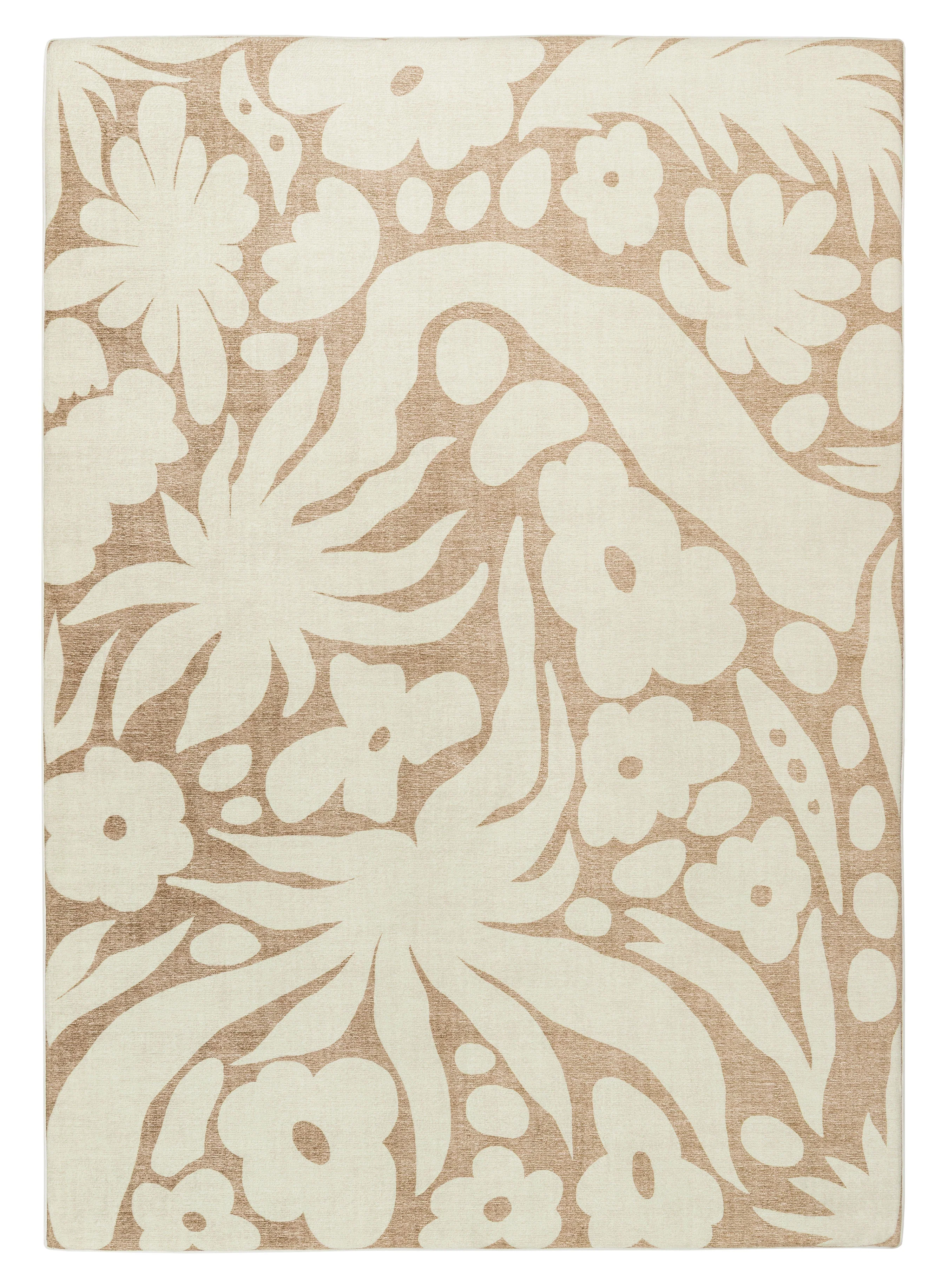 Calo Beige and Brown Floral Rollie Pollie Playmat