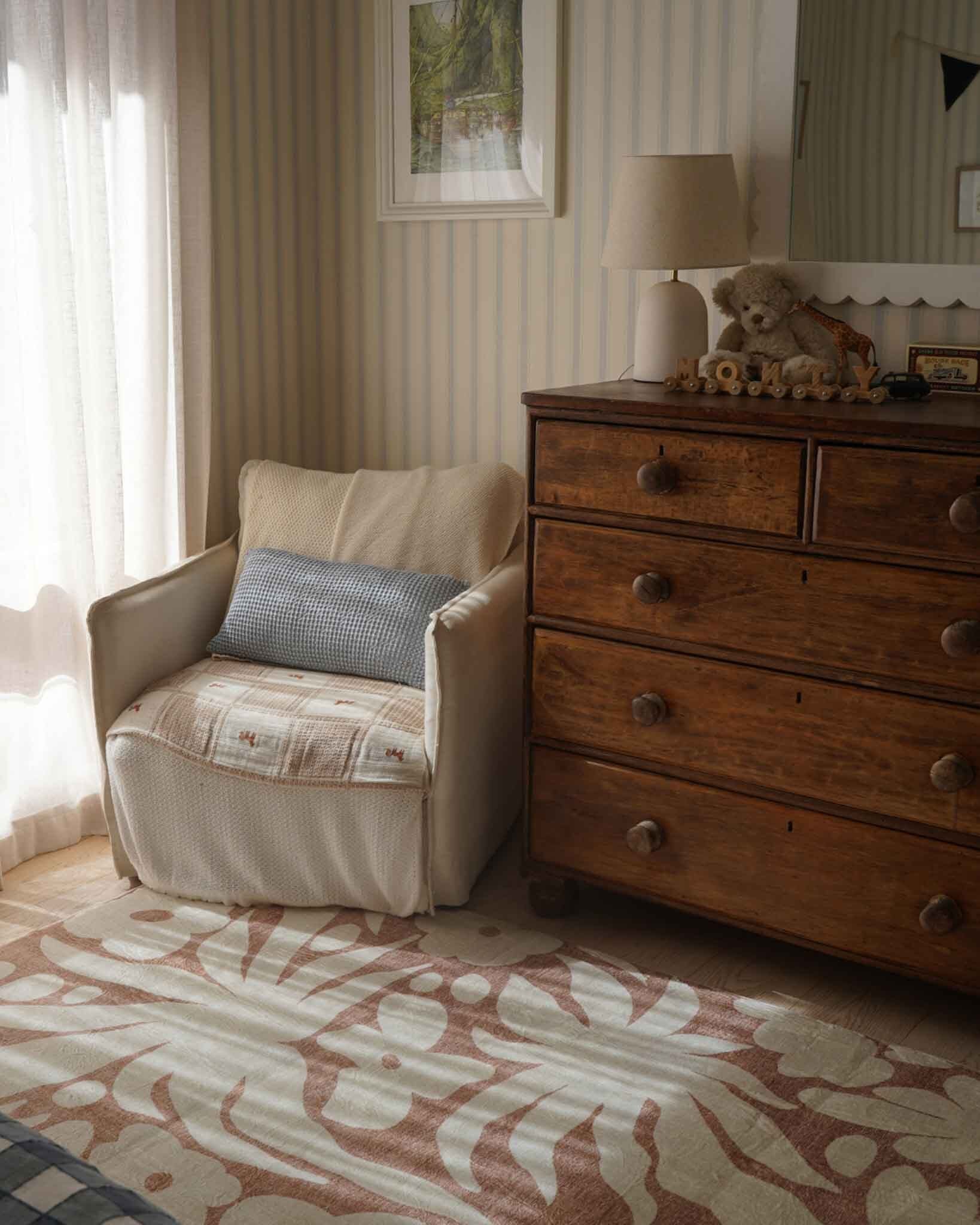 Calo Beige and Brown Floral Rollie Pollie Playmat - Image 3