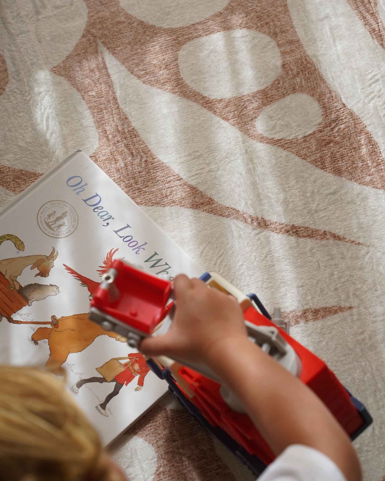 Calo Beige and Brown Floral Rollie Pollie Playmat - Image 6