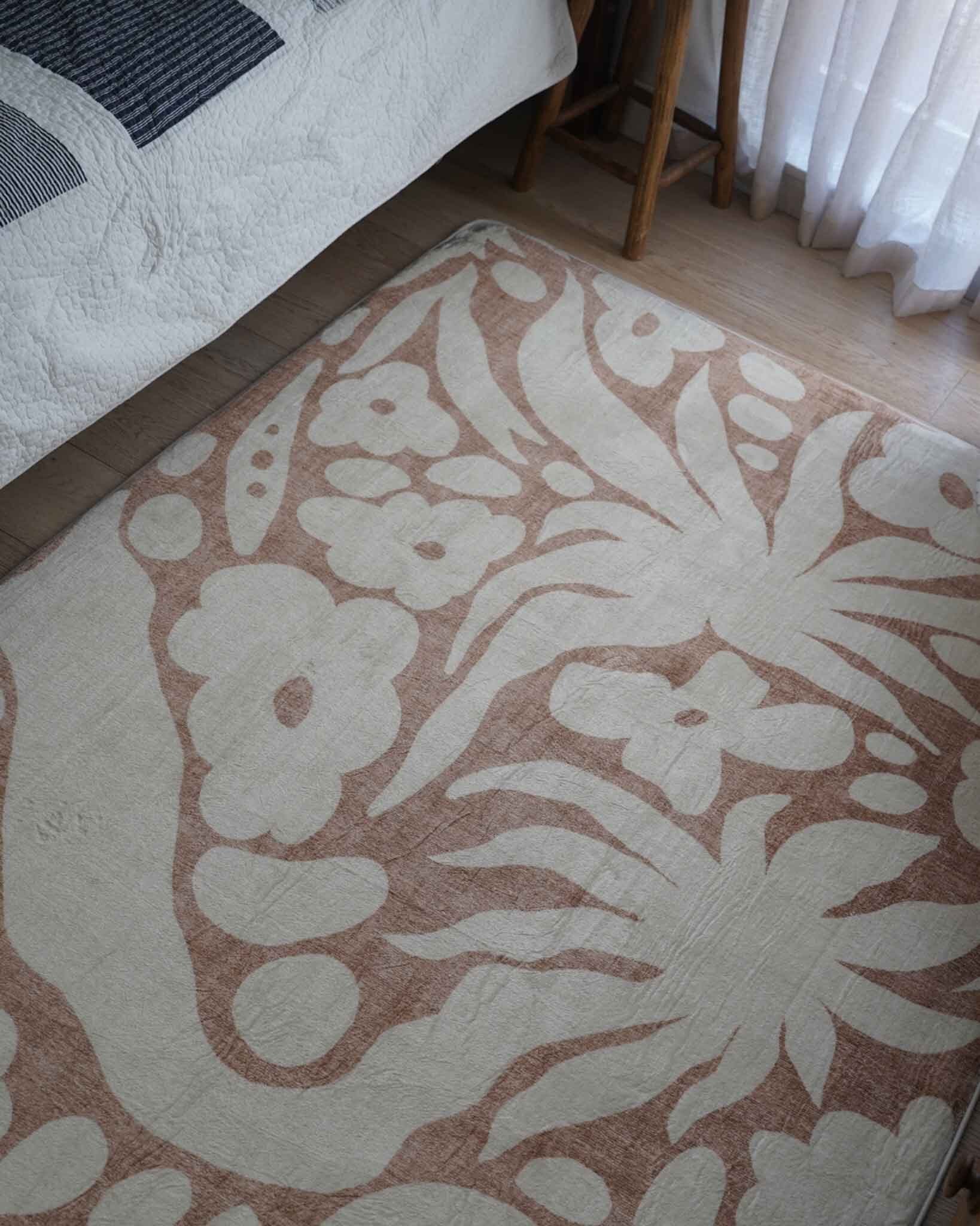 Calo Beige and Brown Floral Rollie Pollie Playmat - Image 7