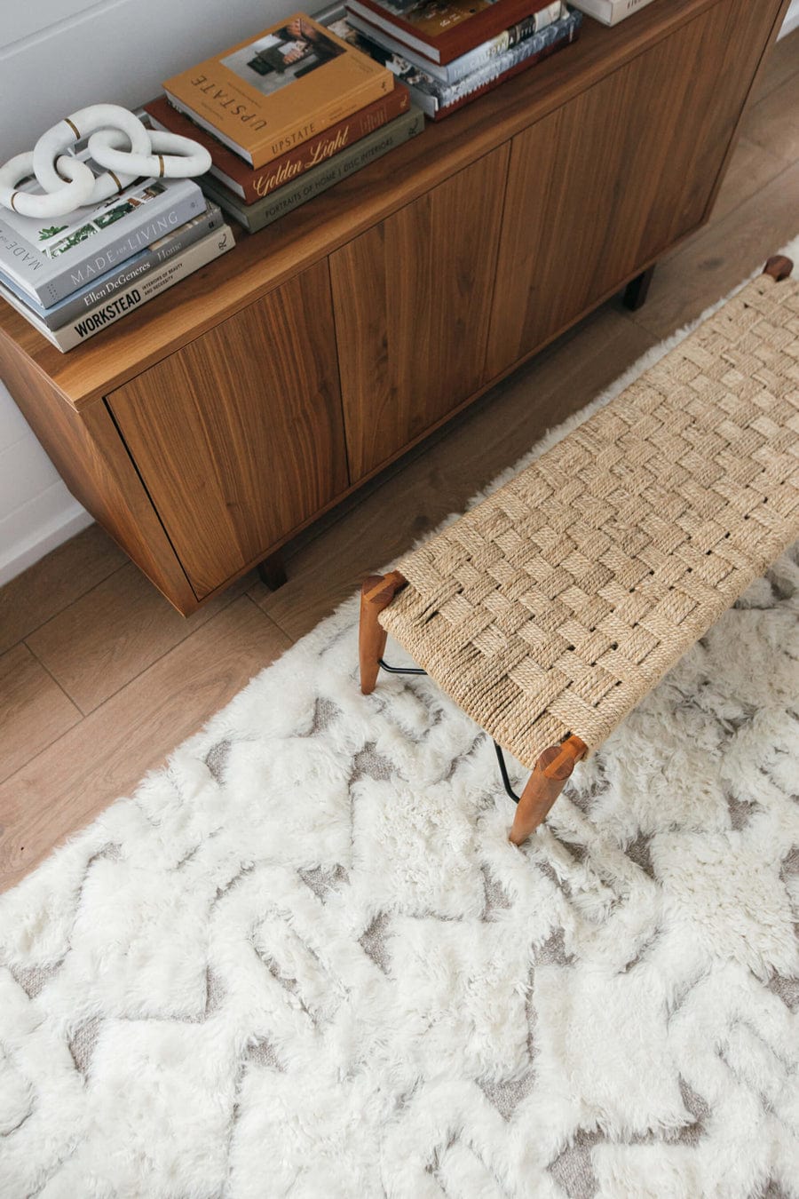 Camilla Tribal Pattern Berber Wool Shag Rug - Image 13