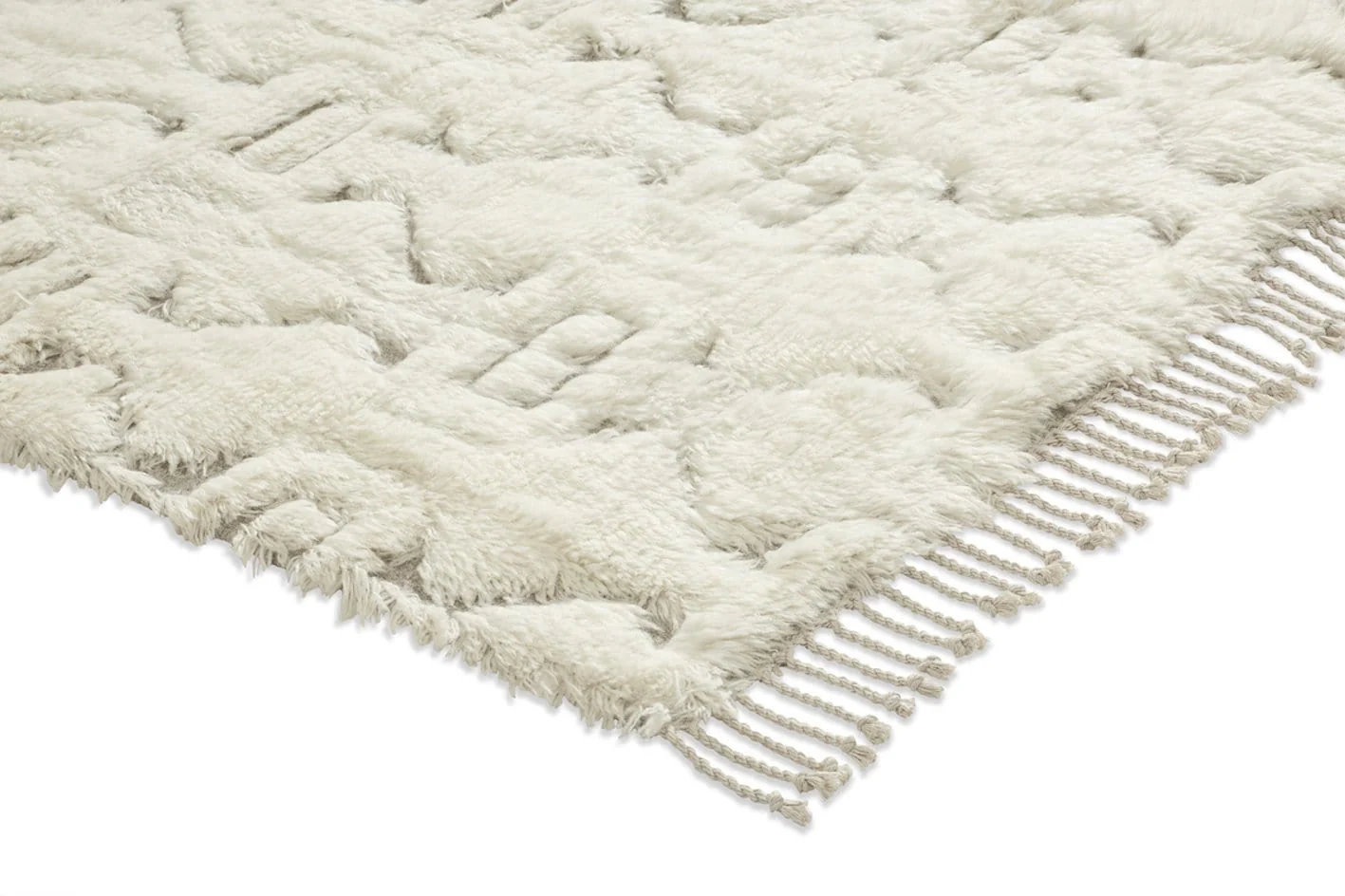 Camilla Tribal Pattern Berber Wool Shag Rug - Image 15