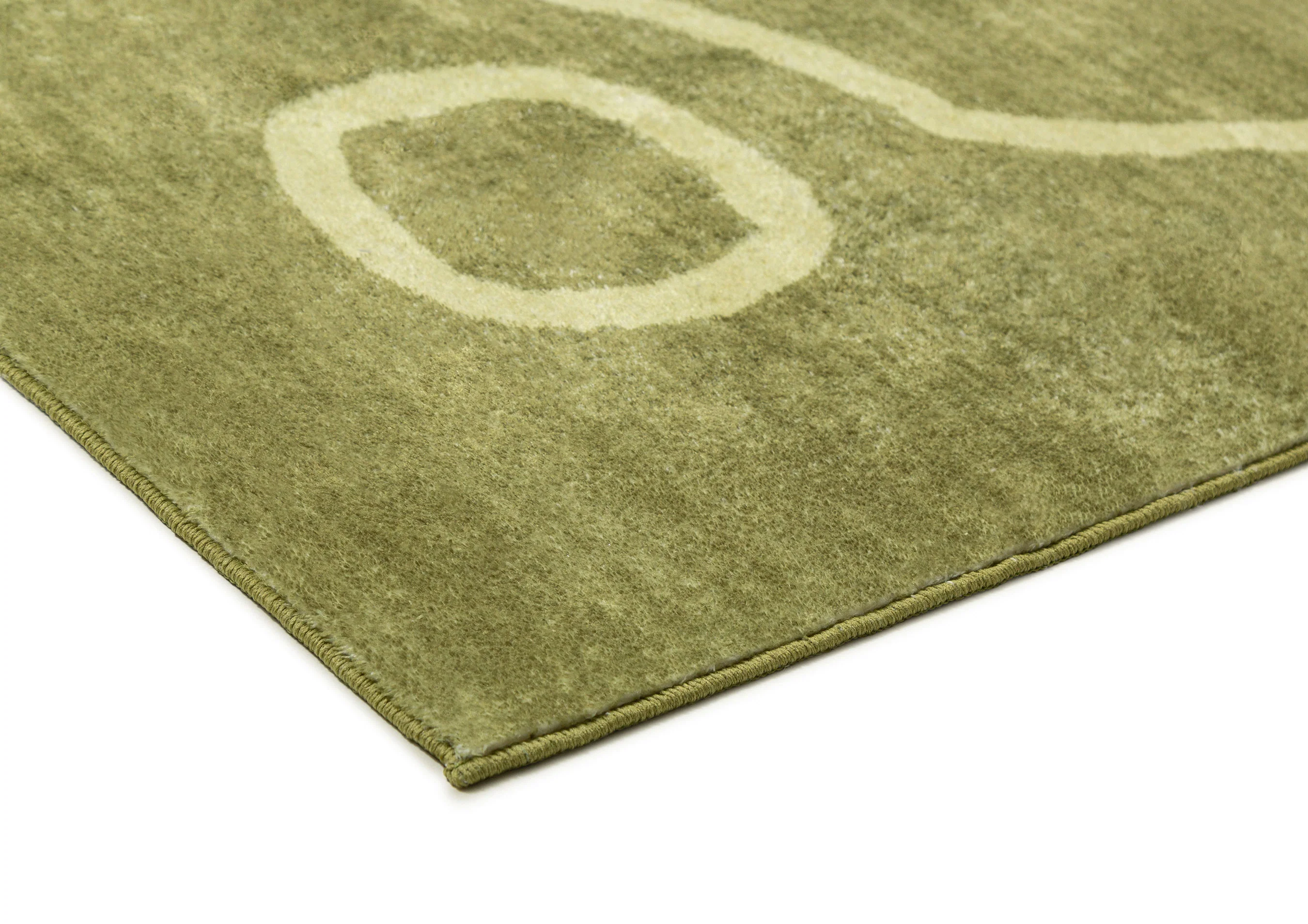 Canali Green Hand Drawn Washable Rug - Image 6