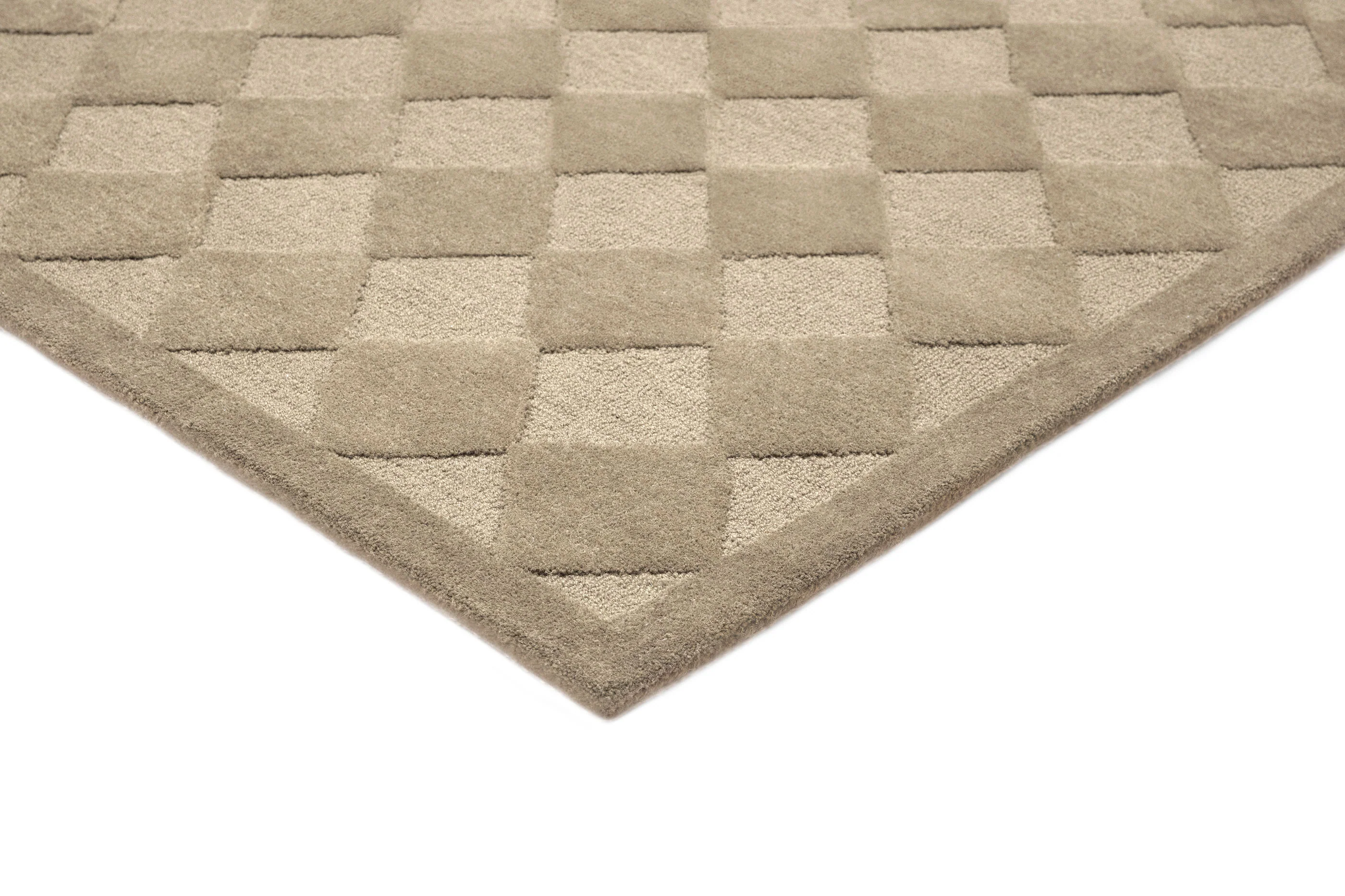 Canaya Beige Diamond Hand-Tufted Rug - Image 7
