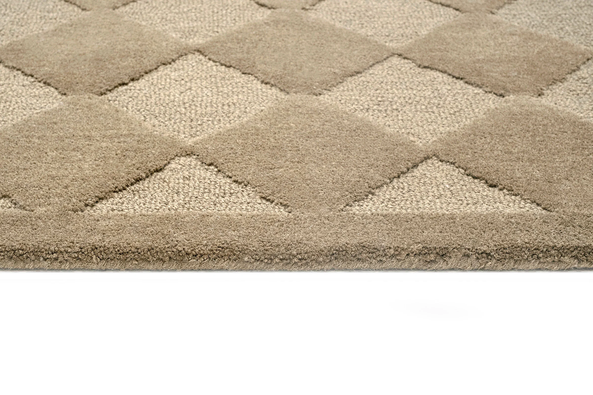 Canaya Beige Diamond Hand-Tufted Rug - Image 8