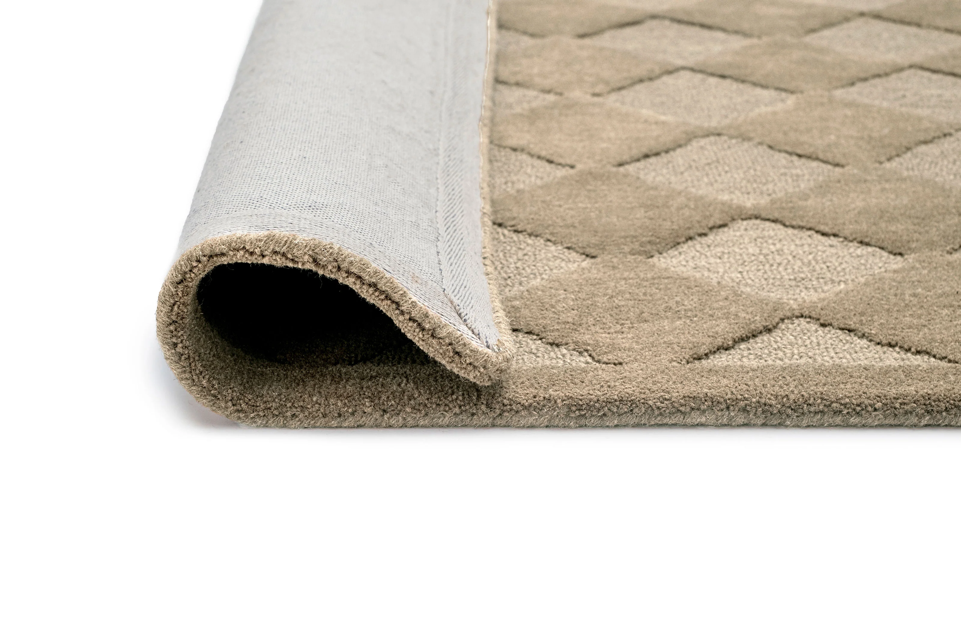 Canaya Beige Diamond Hand-Tufted Rug - Image 9