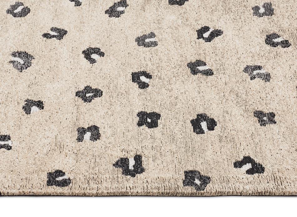 Candice Beige Leopard Pattern Runner Rug - Image 3