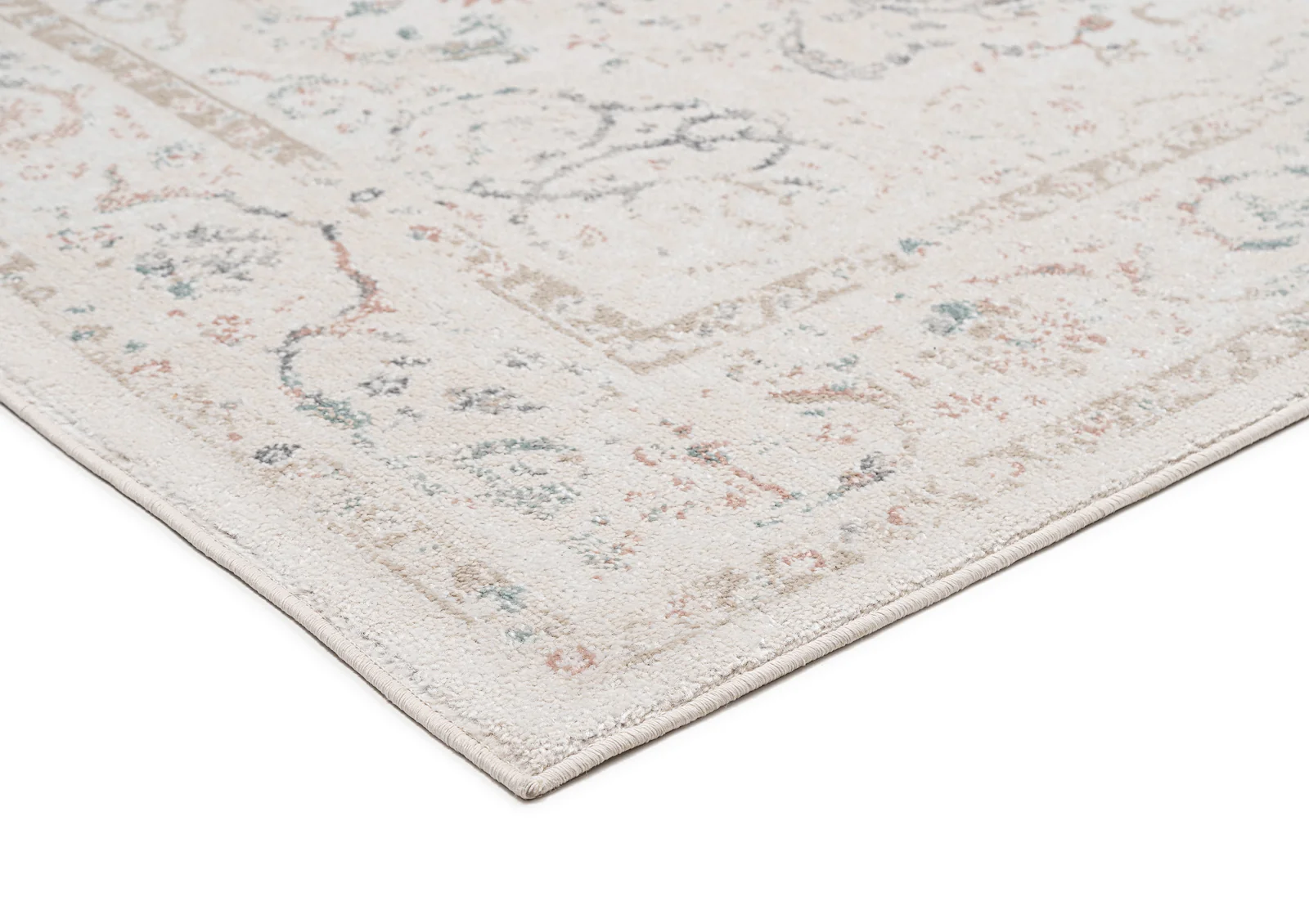 Caribou Cream and Pink Traditional Rug - Image 7
