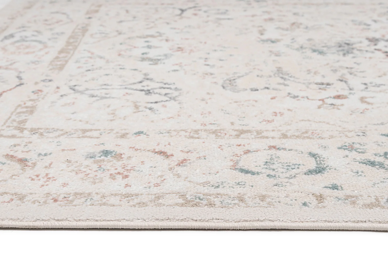 Caribou Cream and Pink Traditional Rug - Image 8