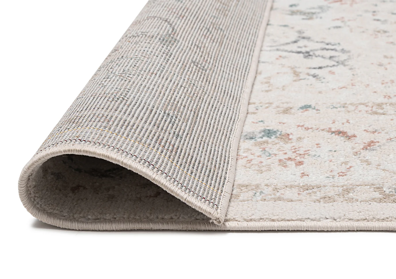 Caribou Cream and Pink Traditional Rug - Image 9