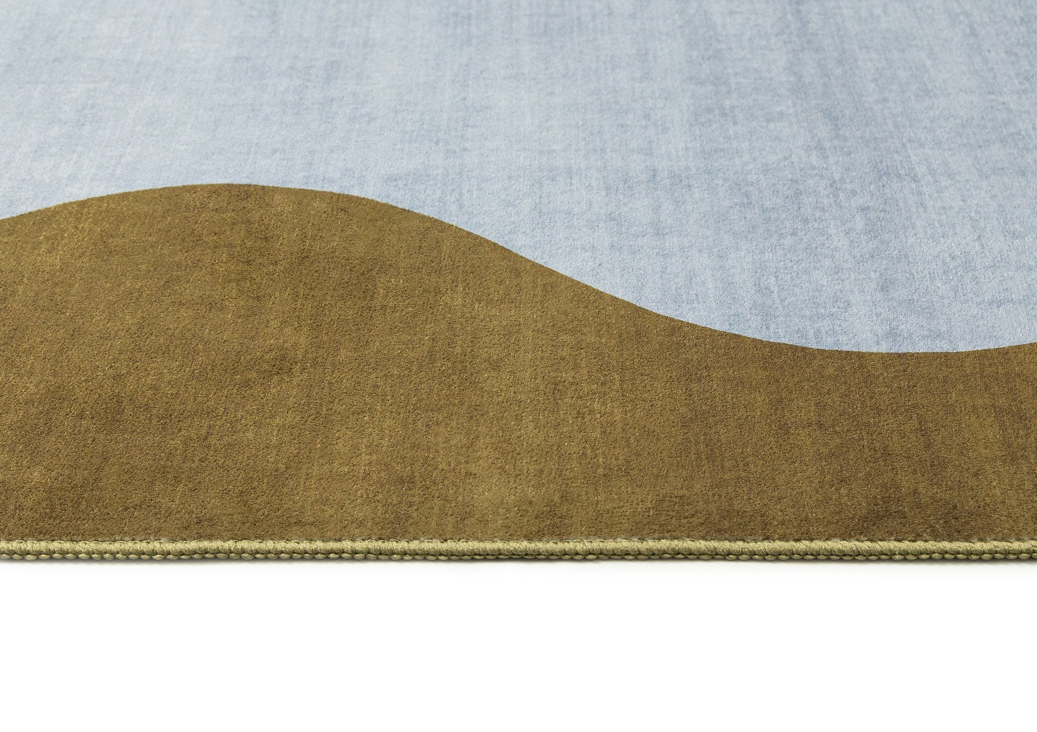 Carmona Olive and Blue Wave Washable Rug - Image 7