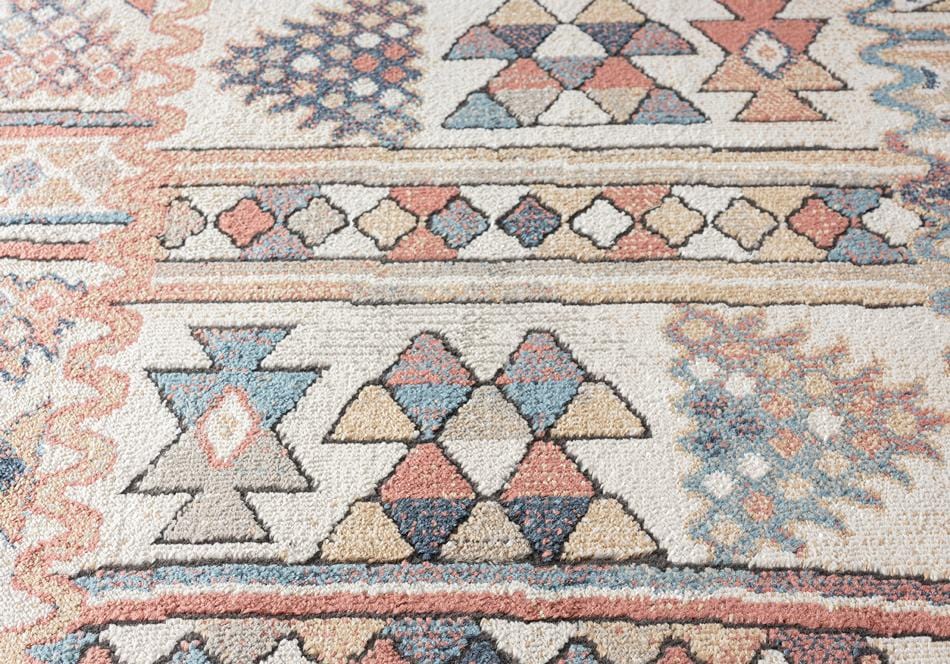 Cassie Orange And Blue Multi Colour Tribal Rug - Image 10