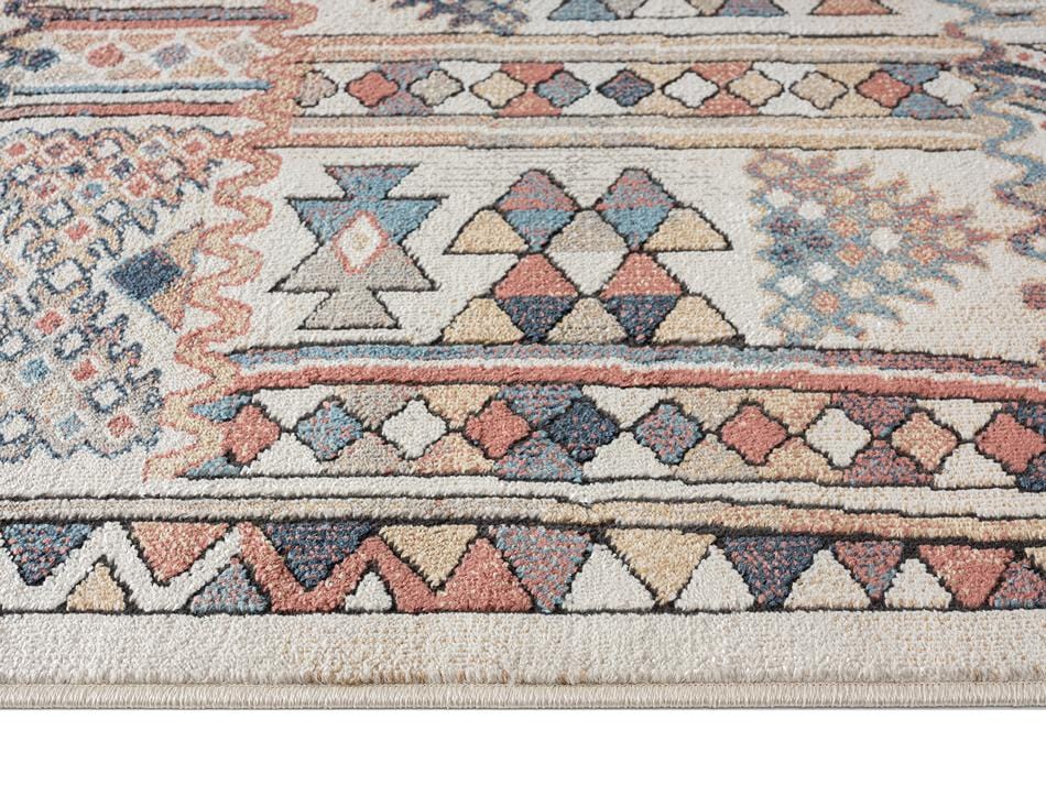 Cassie Orange And Blue Multi Colour Tribal Rug - Image 8