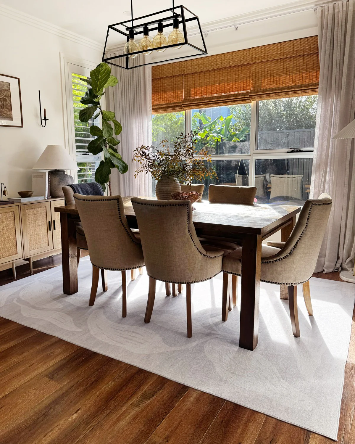 Cattleya Grey Botanical Washable Rug - Image 2