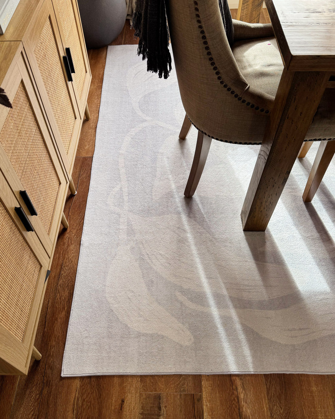 Cattleya Grey Botanical Washable Rug - Image 4