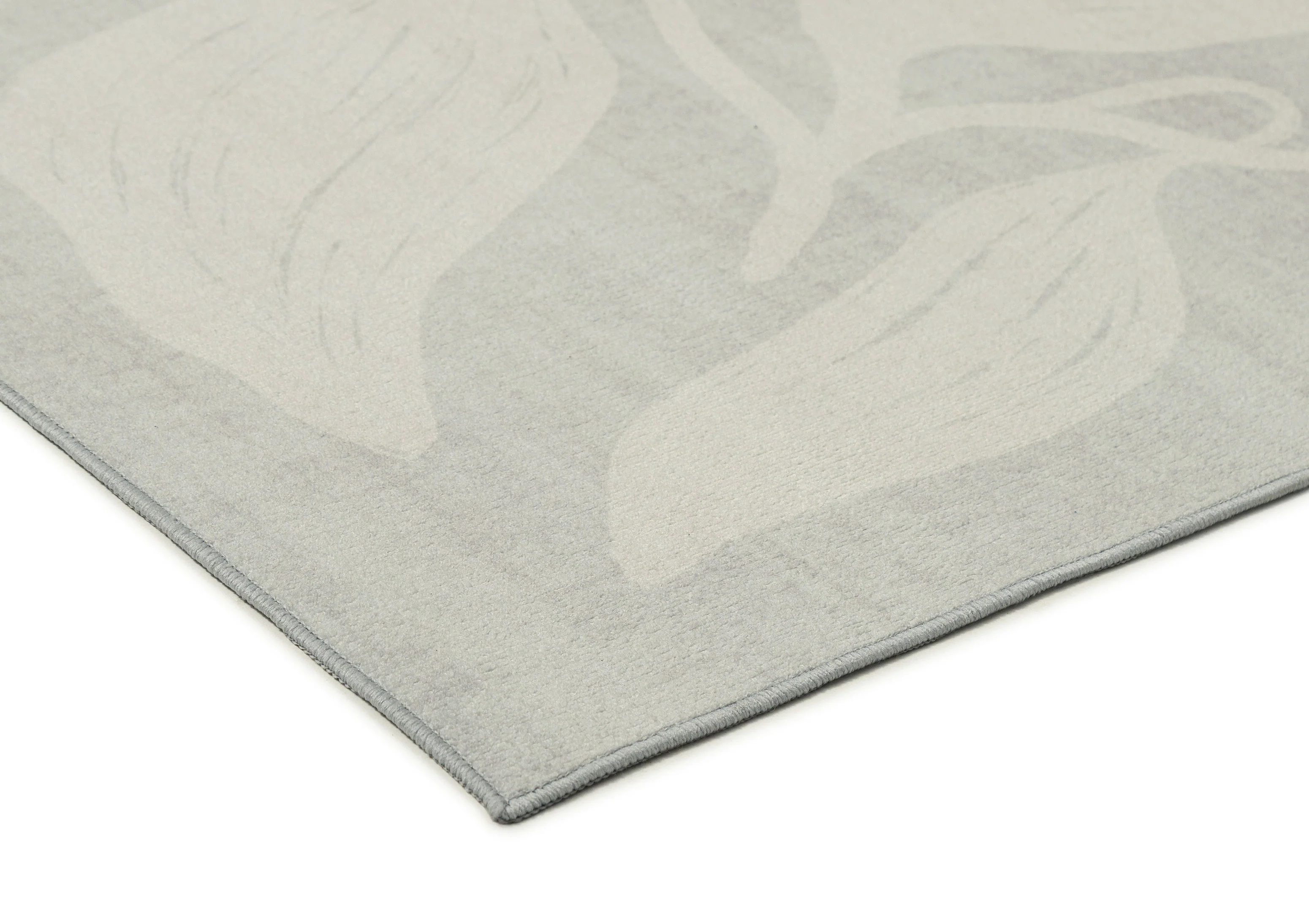 Cattleya Grey Botanical Washable Rug - Image 6