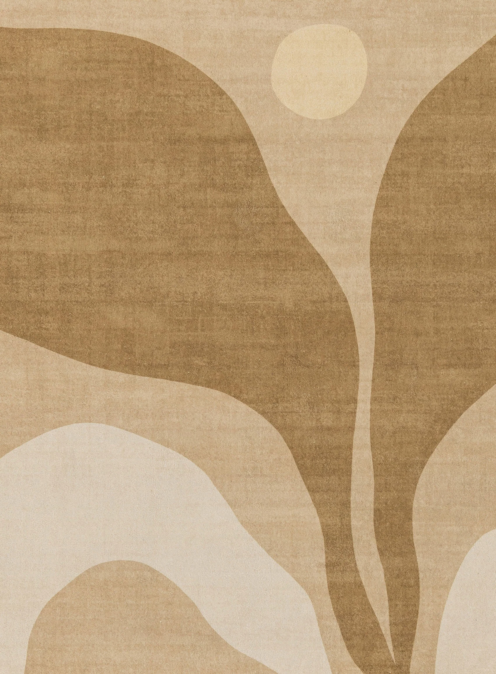 Cece Beige and Brown Botanical Washable Rug - Image 12